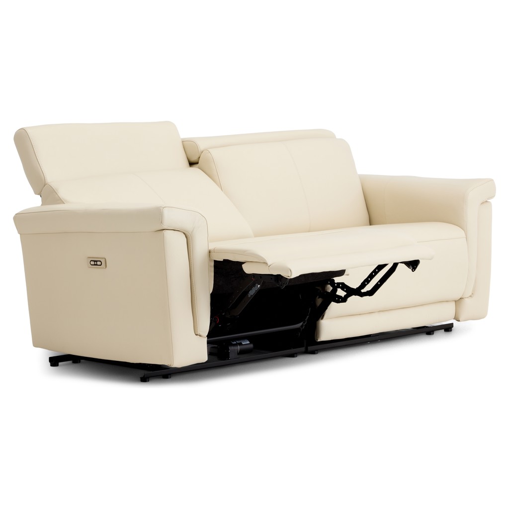 Power Recline Leather Sofa