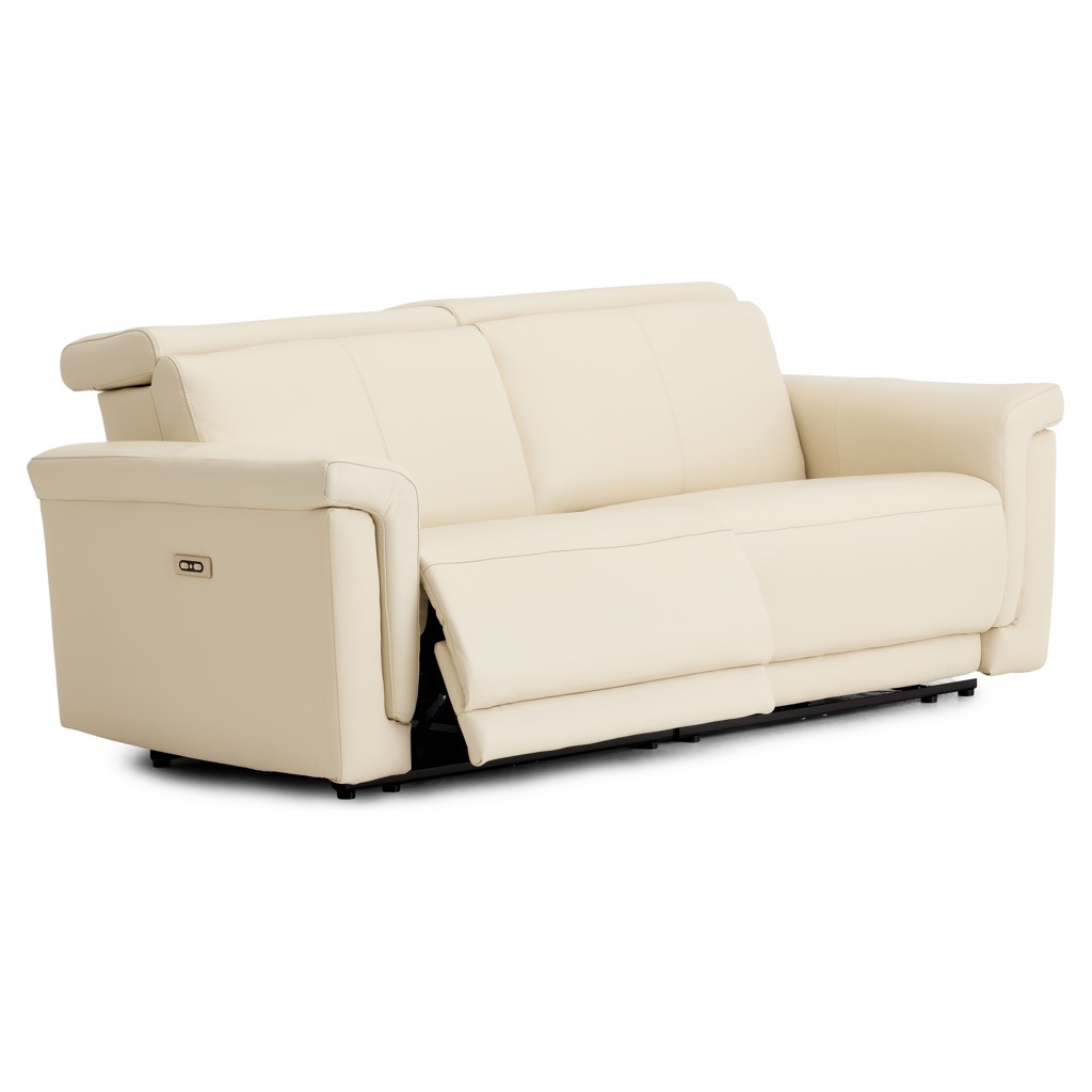 Power Recline Leather Sofa