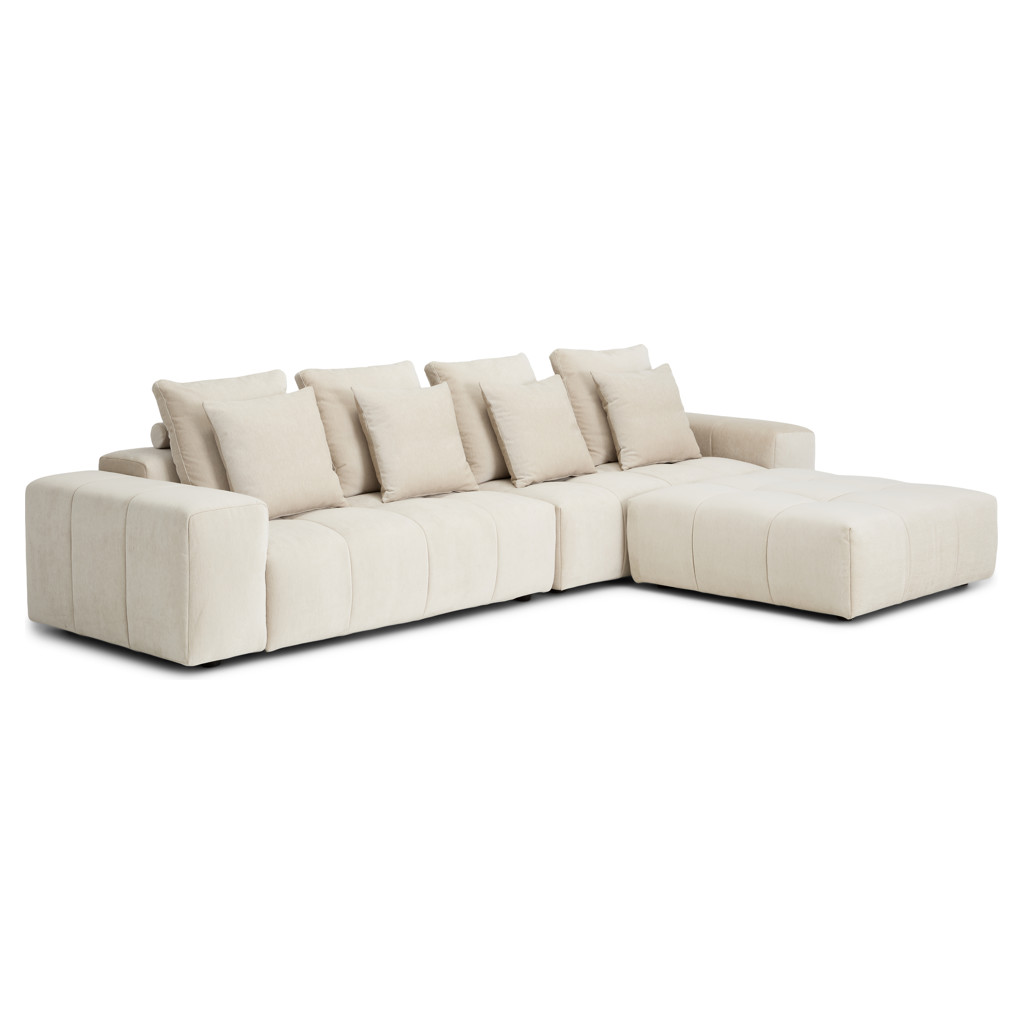●CED akb MR MELLO Mallow Collection 3-pc Fabric Modular Sectional Mobital