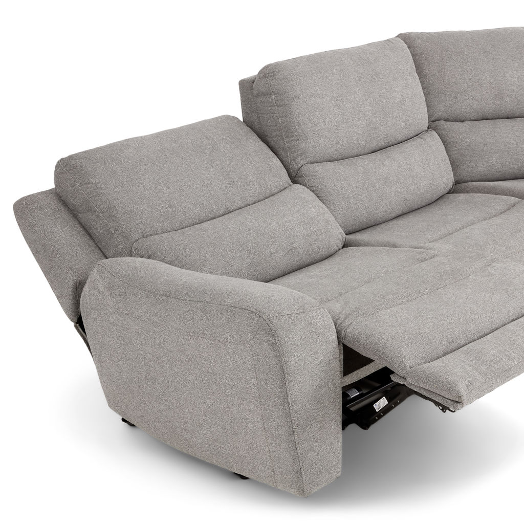 ゆゆ！！ Power Recline Sectional with Integrated Cup Holders AN WAH