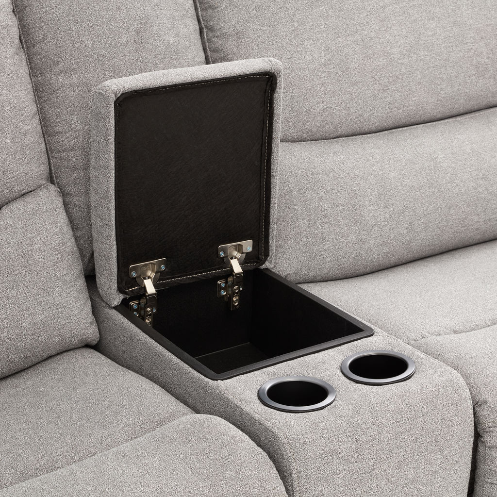 Power Recline Sectional with Integrated Cup Holders AN WAH