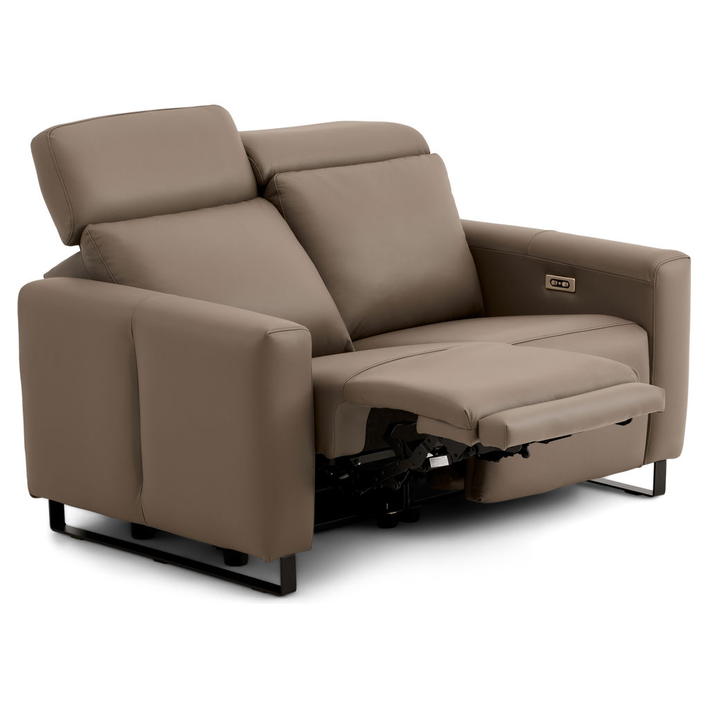 Florent Leather Power Recline Loveseat