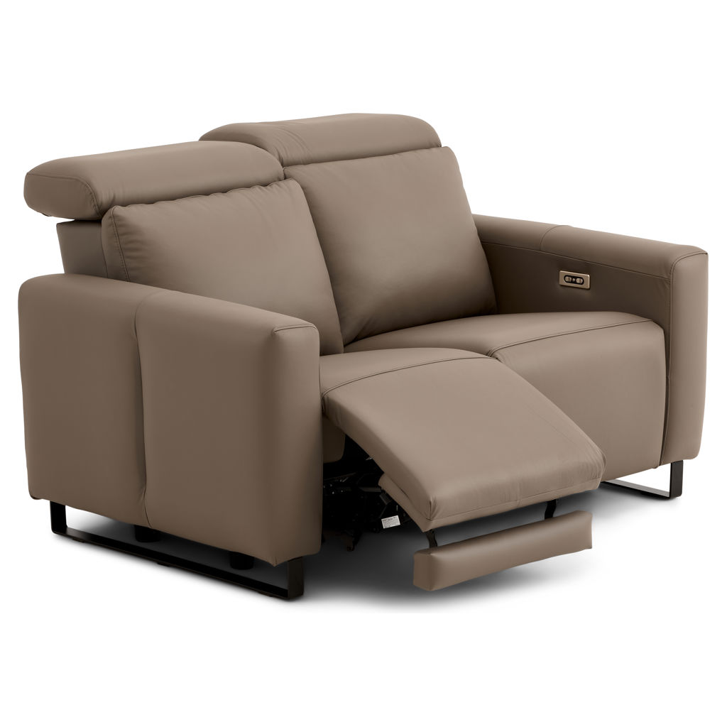 Florent Leather Power Recline Loveseat