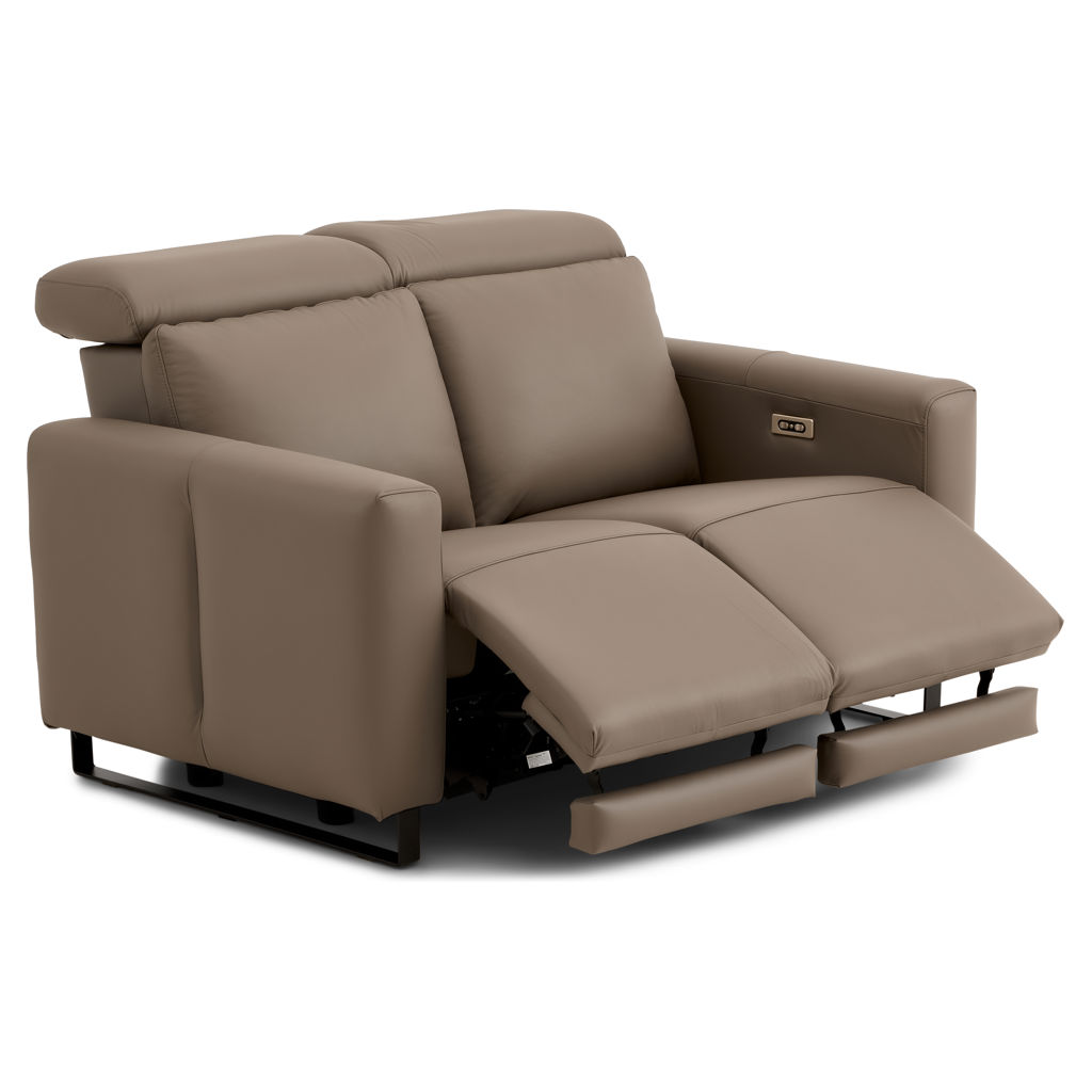 Florent Leather Power Recline Loveseat