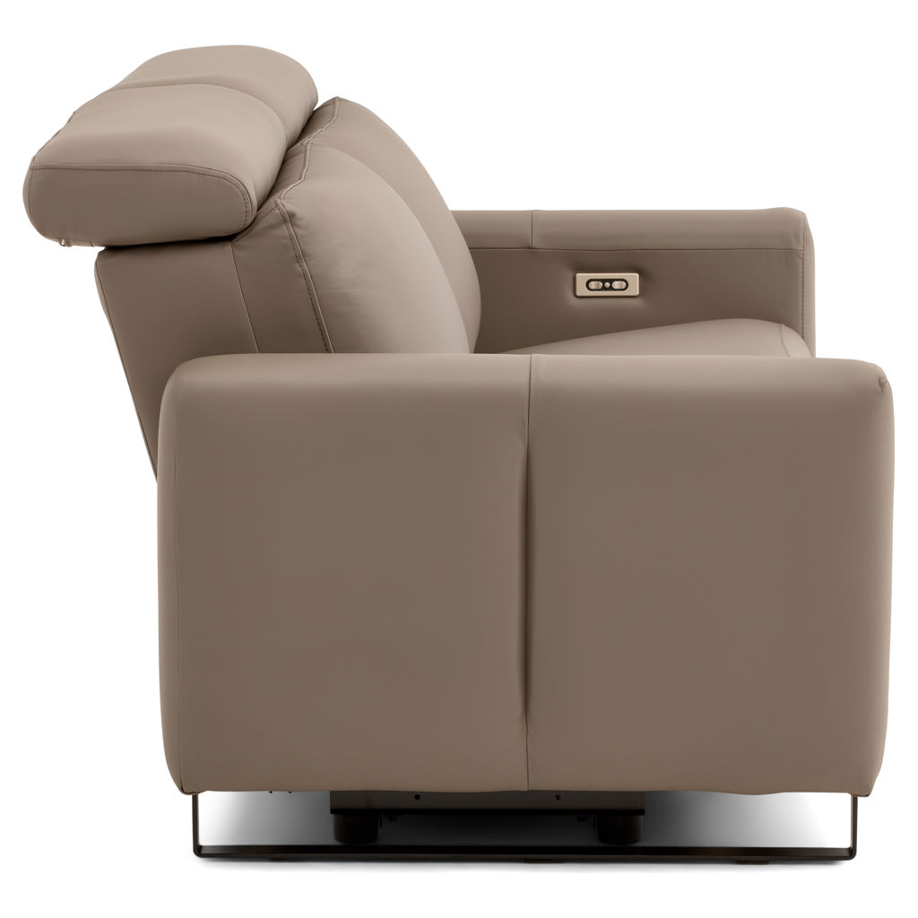 Florent Leather Power Recline Condo Sofa