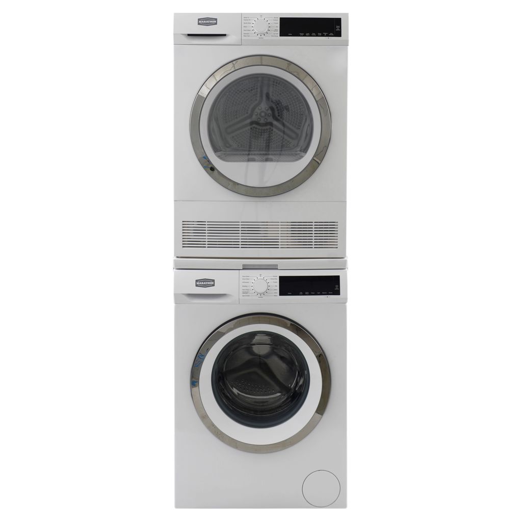 Front Load Washer and Dryer Set Marathon *MWM2214W/MVD420W | Tanguay