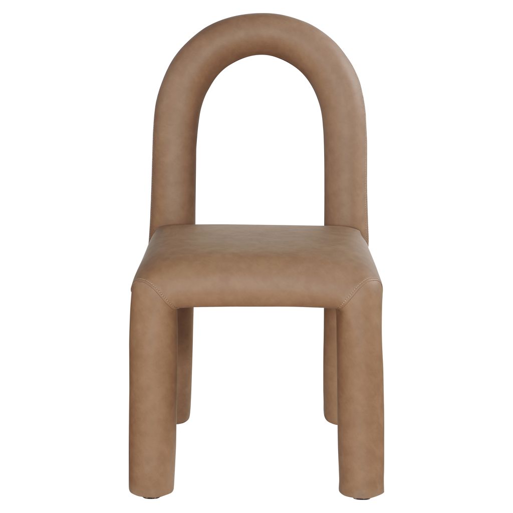 Meridian Furniture - Amari Vegan Leather Dining Chair, Set of 2 - Brown