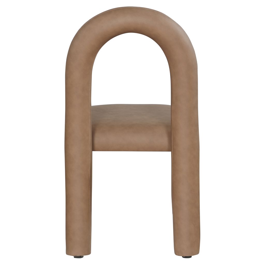 Meridian Furniture - Amari Vegan Leather Dining Chair, Set of 2 - Brown - Thumbnail 5