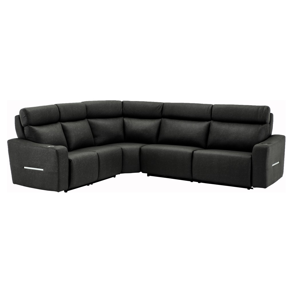 Sectionnel inclinable motorisé en tissu 5 mcx Elran *4050/500-104-410-198-486  Tanguay