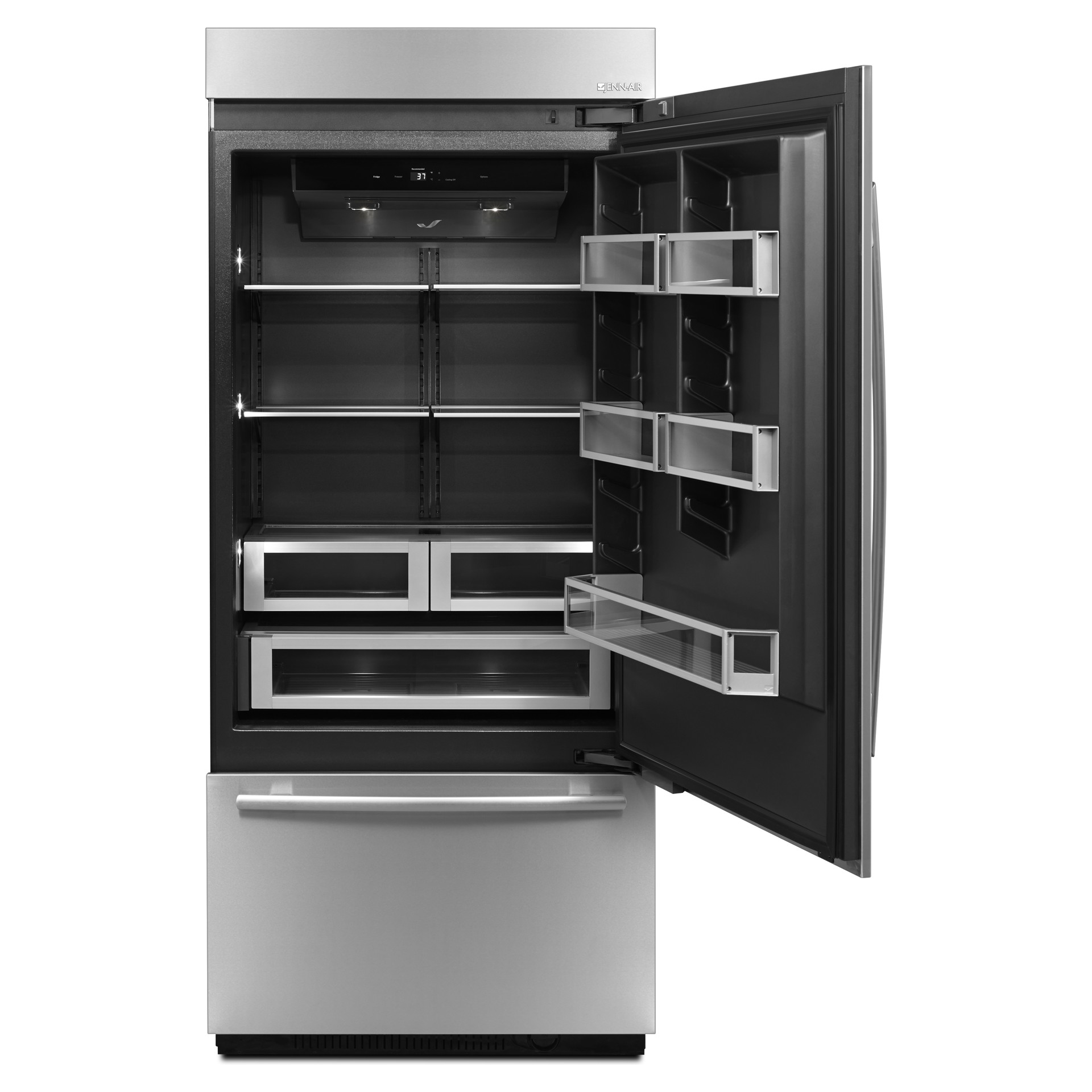 jenne 3点 20.0 cu. ft. Panel Ready Bottom Freezer Refrigerator JENN