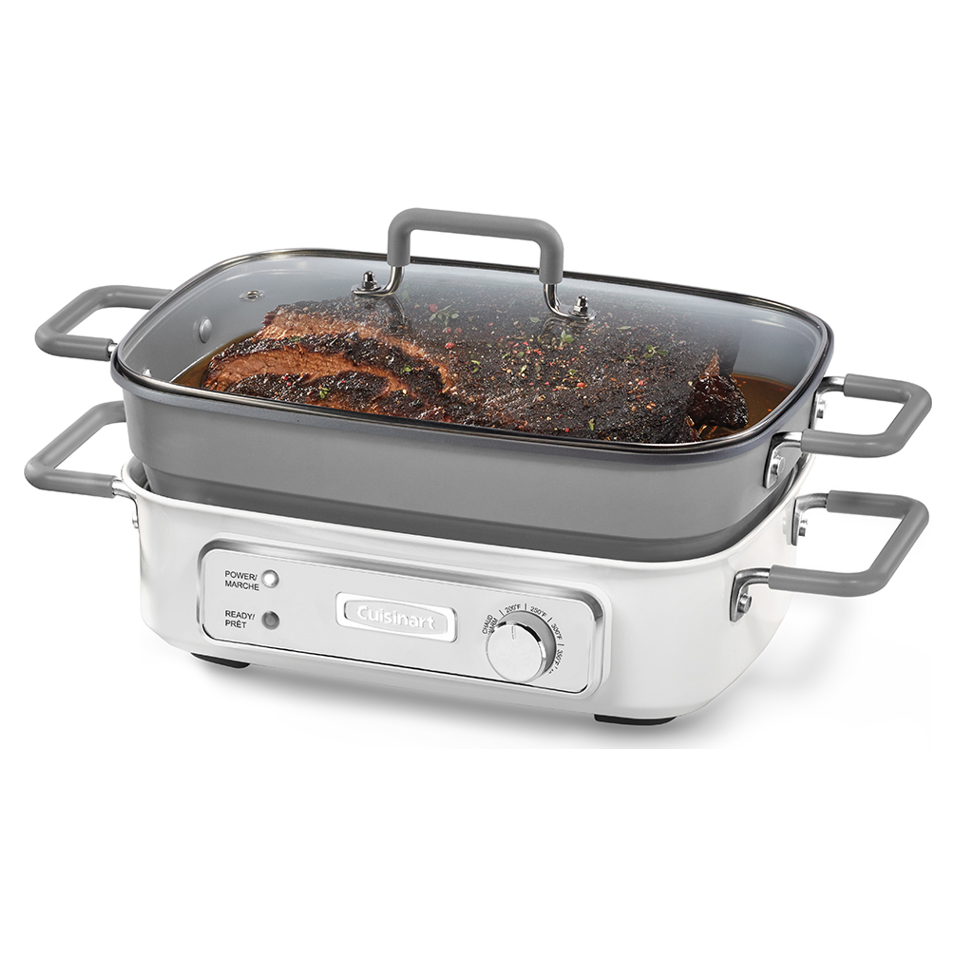 Stacks Multifunctional Grill with Glass Lid Cuisinart GR-M3CBC