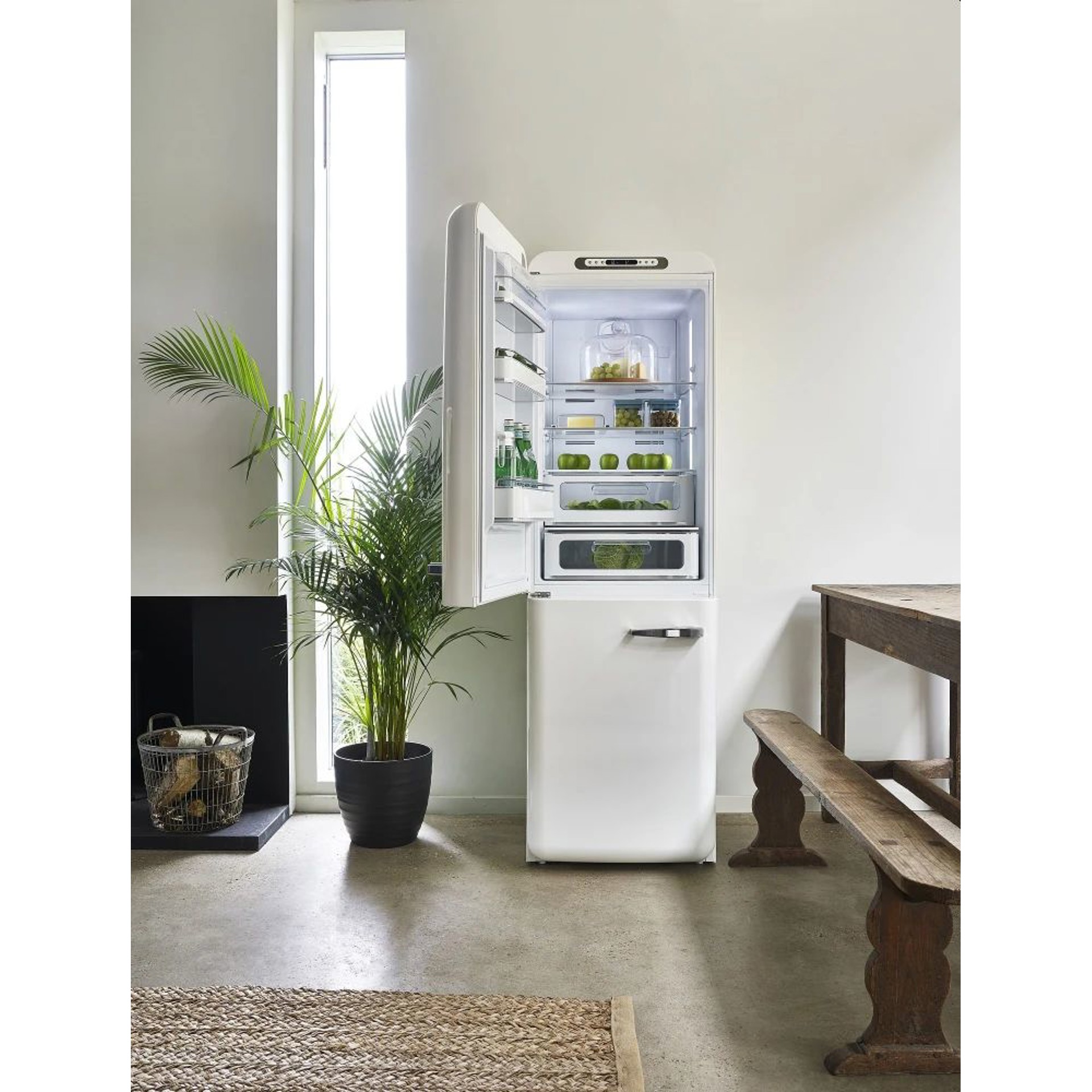 Réfrigérateur congélateur en bas 12.90 pi3 Smeg FAB32ULWH3 Tanguay