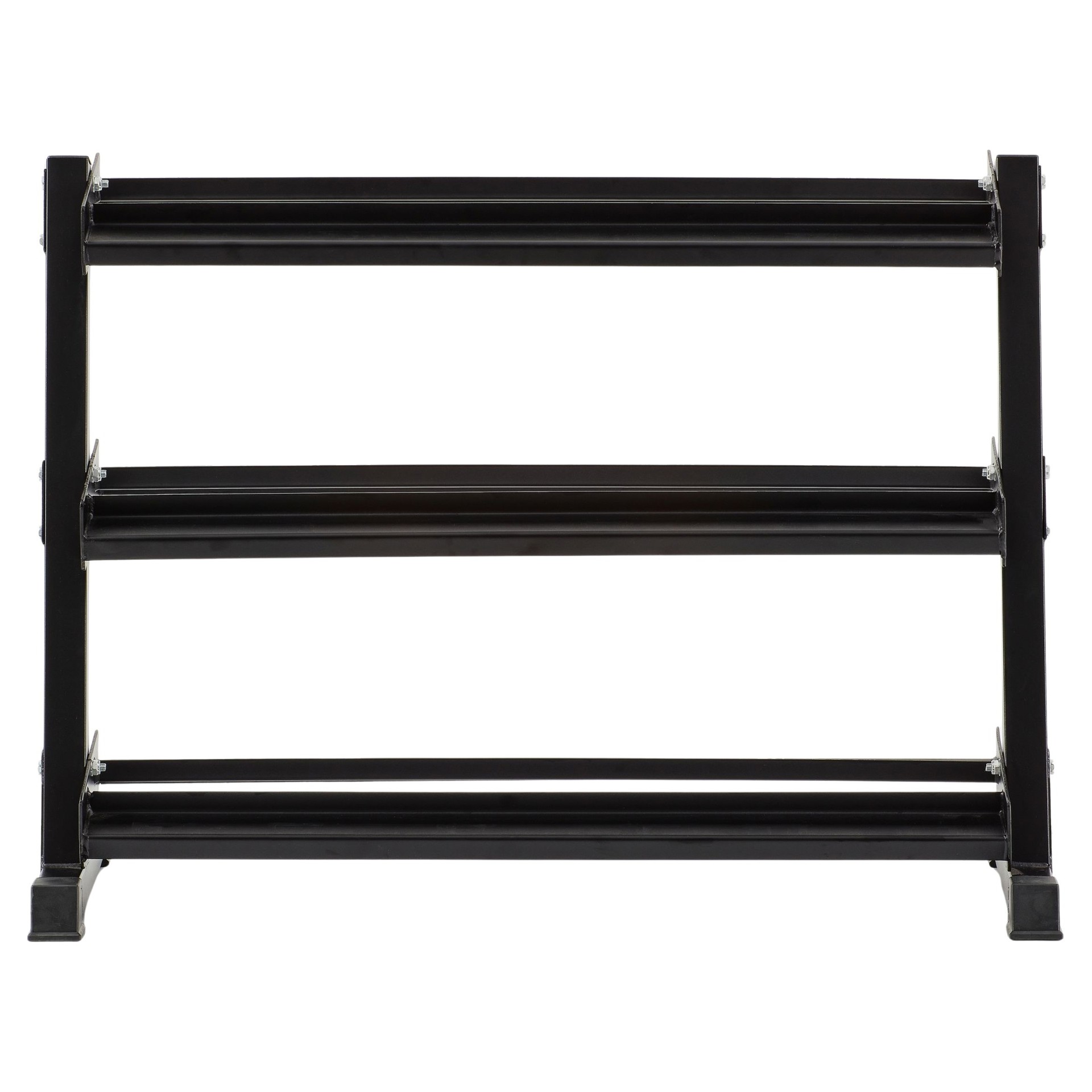 Support Rangement Haltères Compact En PP - Structure Stable A, Antidérapant, Couleur Bois - Pour Maison Ou Salle De Sport