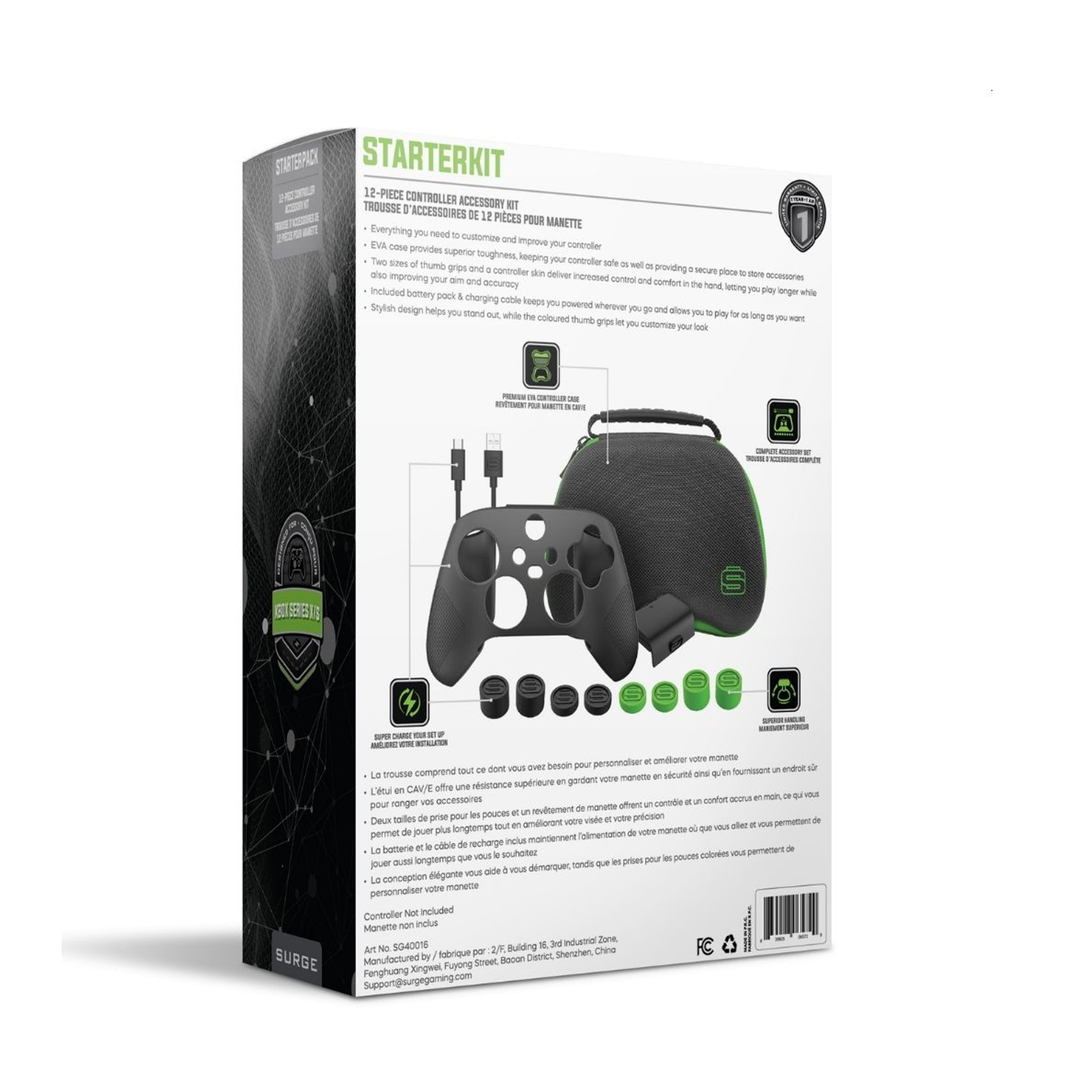 Xbox - xbox series x aya XBOX Series X/S Controller Accessory Kit Surge 839928065729