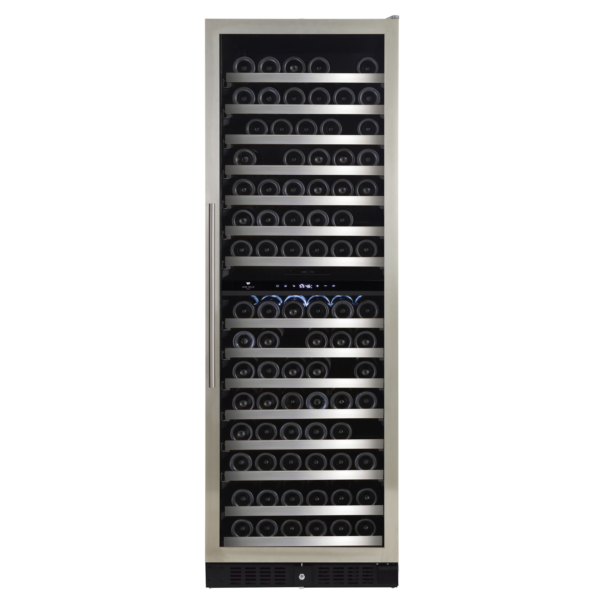 166-bottle Diamond Dual Zone Wine Cellar Wine Cell'R WC166SSDZ6