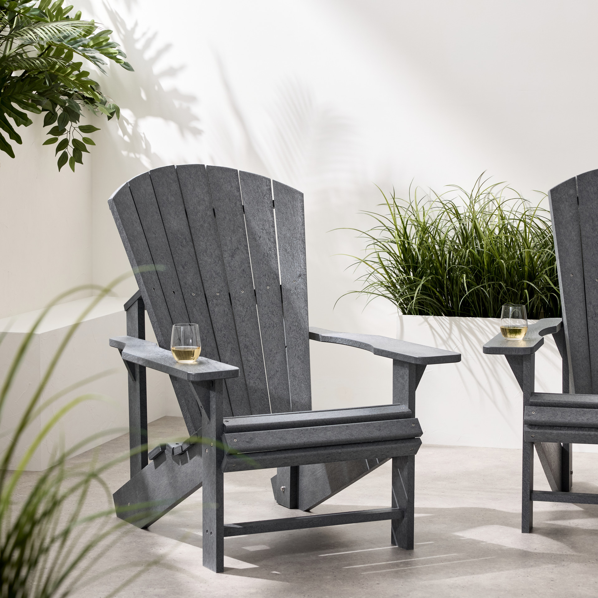 adirondack chair plastic grey