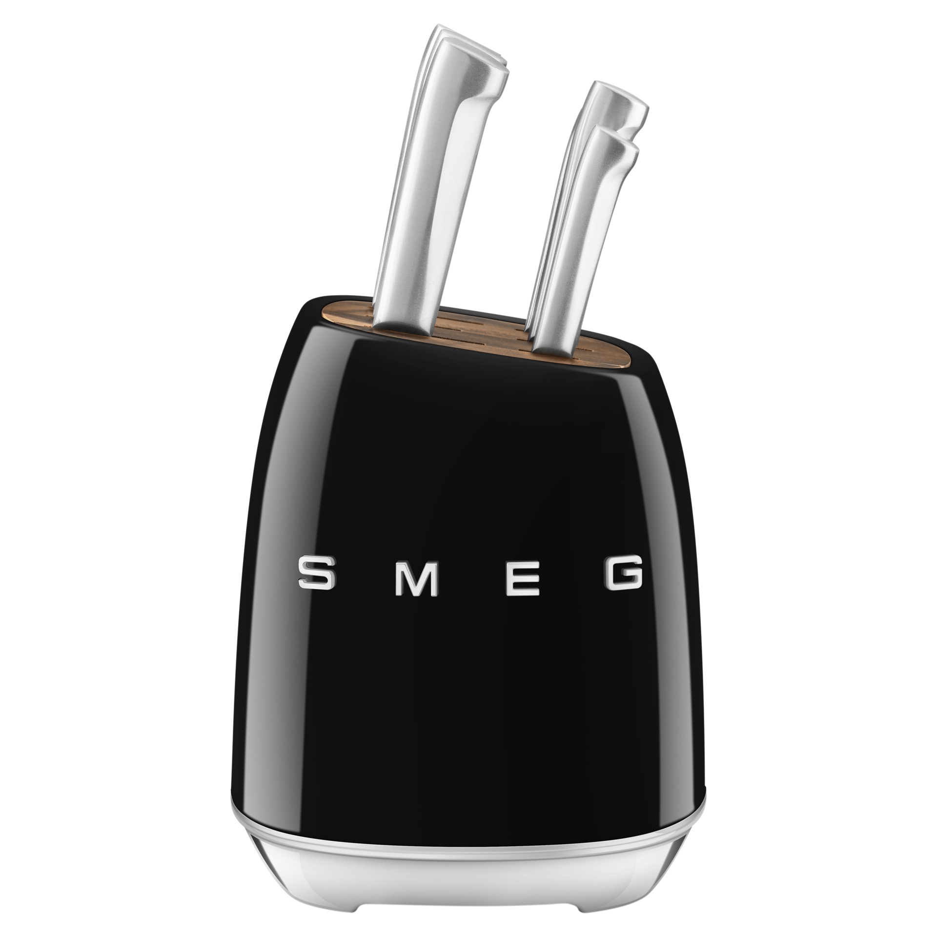 Ensemble de 6 couteaux et bloc de rangement Smeg KBSF01BL Tanguay