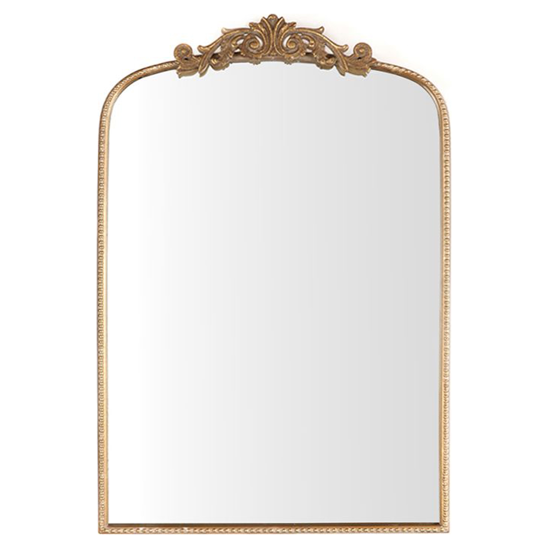 Miroir Avec Finition Antique Luxuriös Palatial Baroque Et Rokoko Argent Neuf