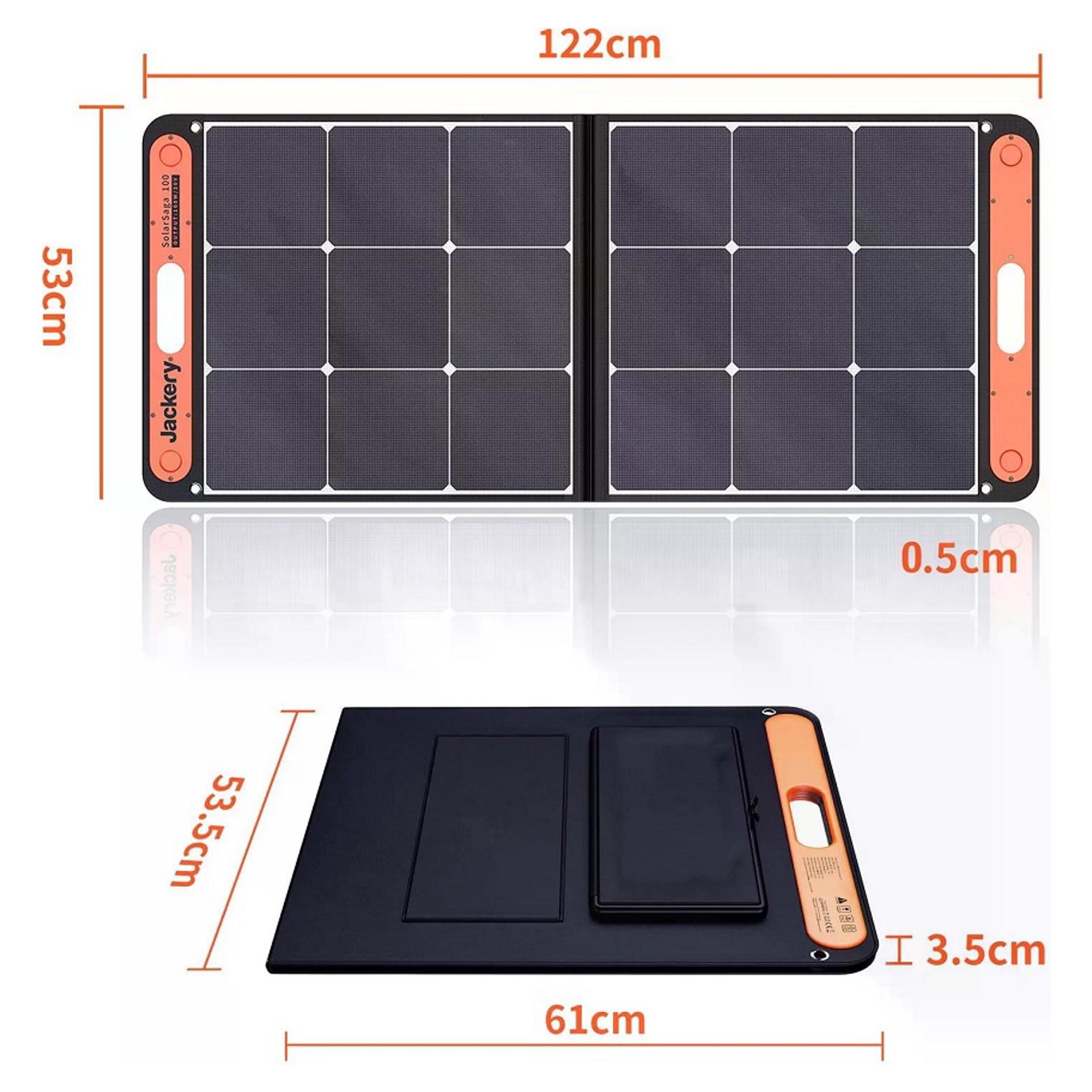 Portable 100W Solar Panel Jackery JAC-SOLARSAGA-100 | Tanguay