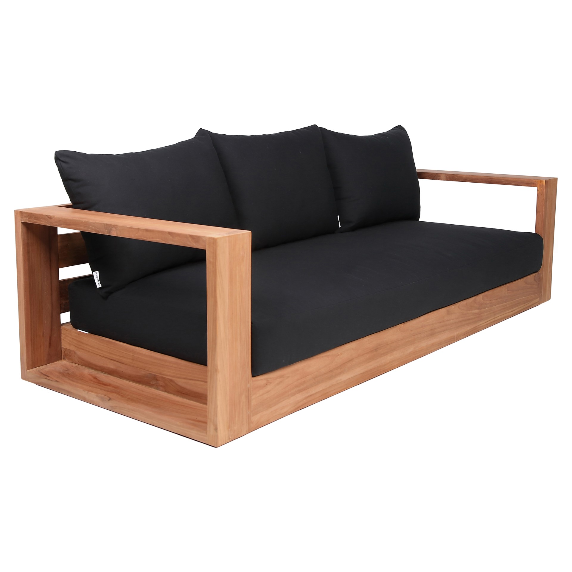 Tulum Collection Outdoor Sofa Meridian Furniture 353BLACK-S | Tanguay