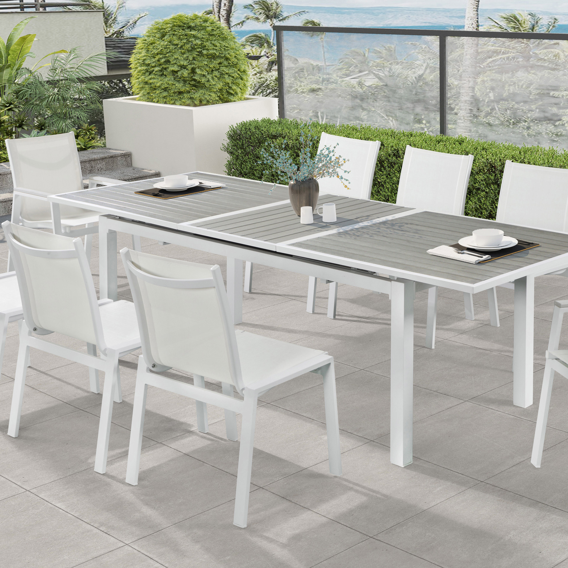 Outdoor Dining Table White: Stylish Elegance for Your Patio 1 Outdoor Dining Table White: Stylish Elegance for Your Patio