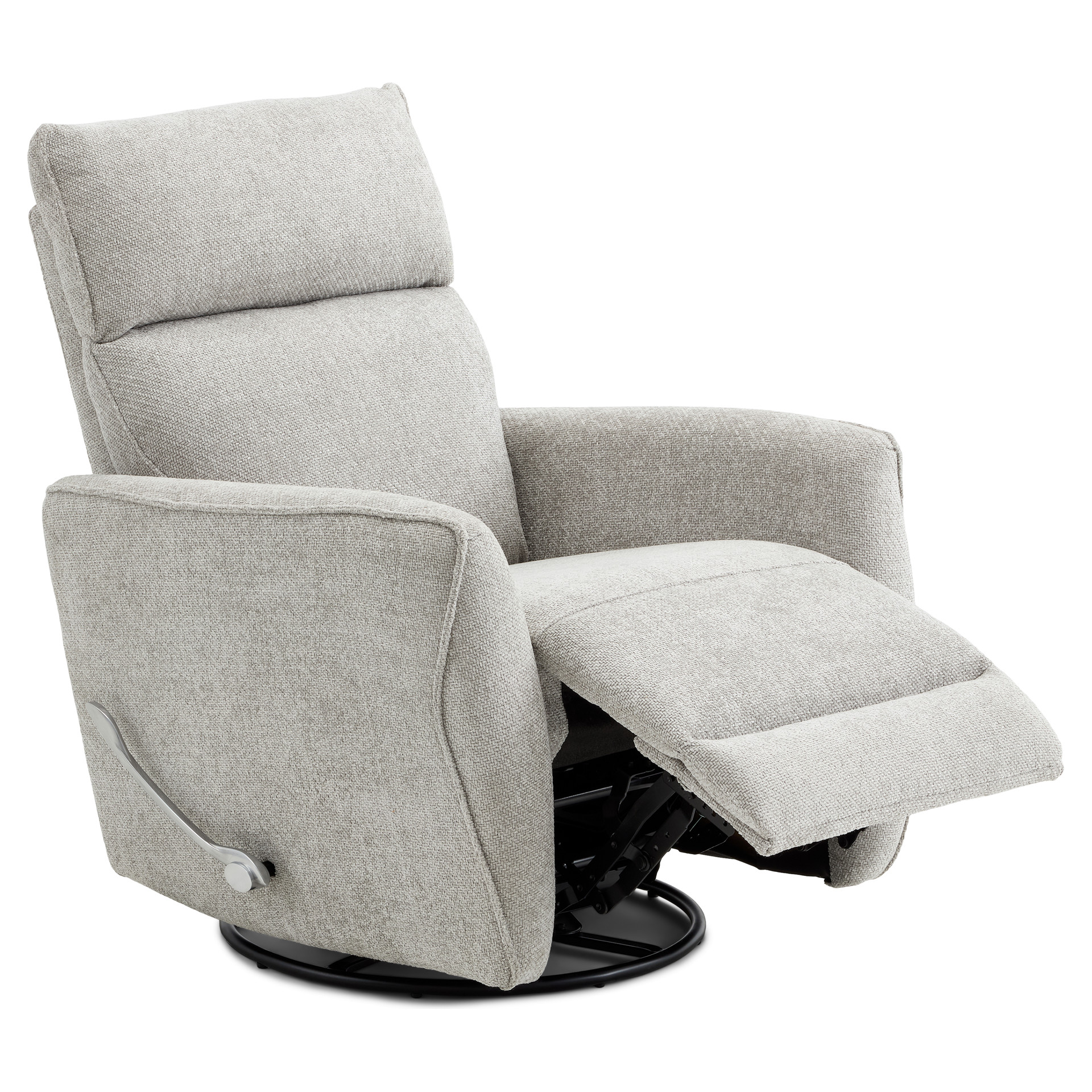 Fabric Swivel Recliner AN WAH GLOBAL 1177-L1-1S | Tanguay