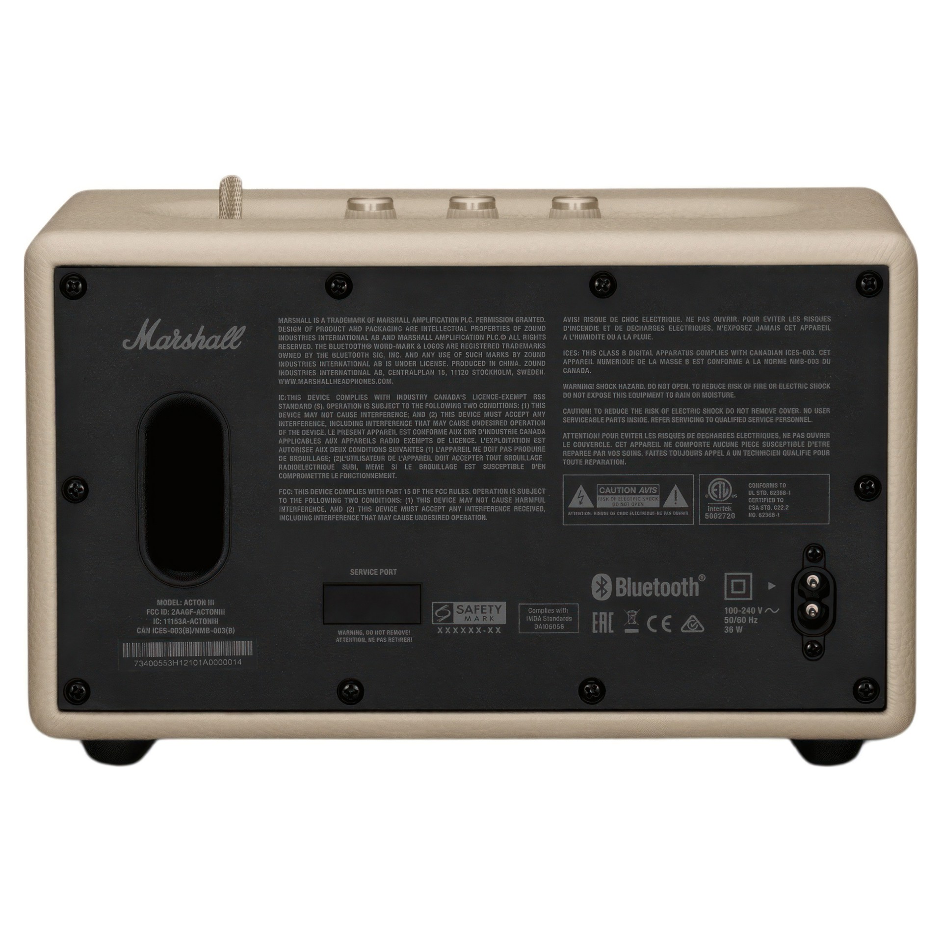 Marshall ACTONⅢ Marshall Acton III Bluetooth Home Speaker, Black : Amazon.ca