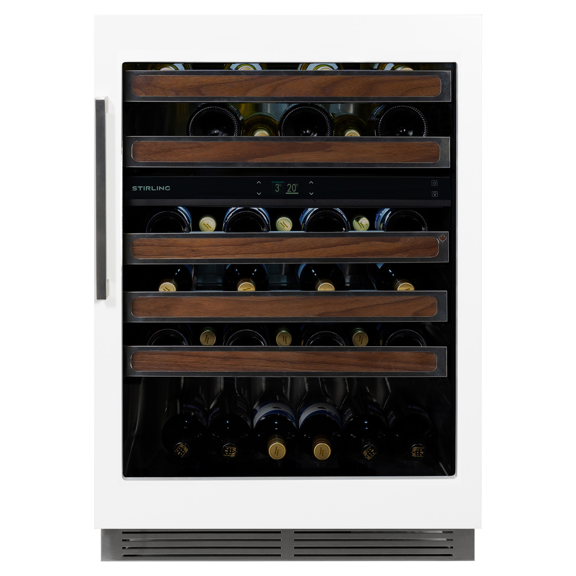 おちゃ213 42-bottle Dual Zone Panel Ready Wine Cooler Stirling S4