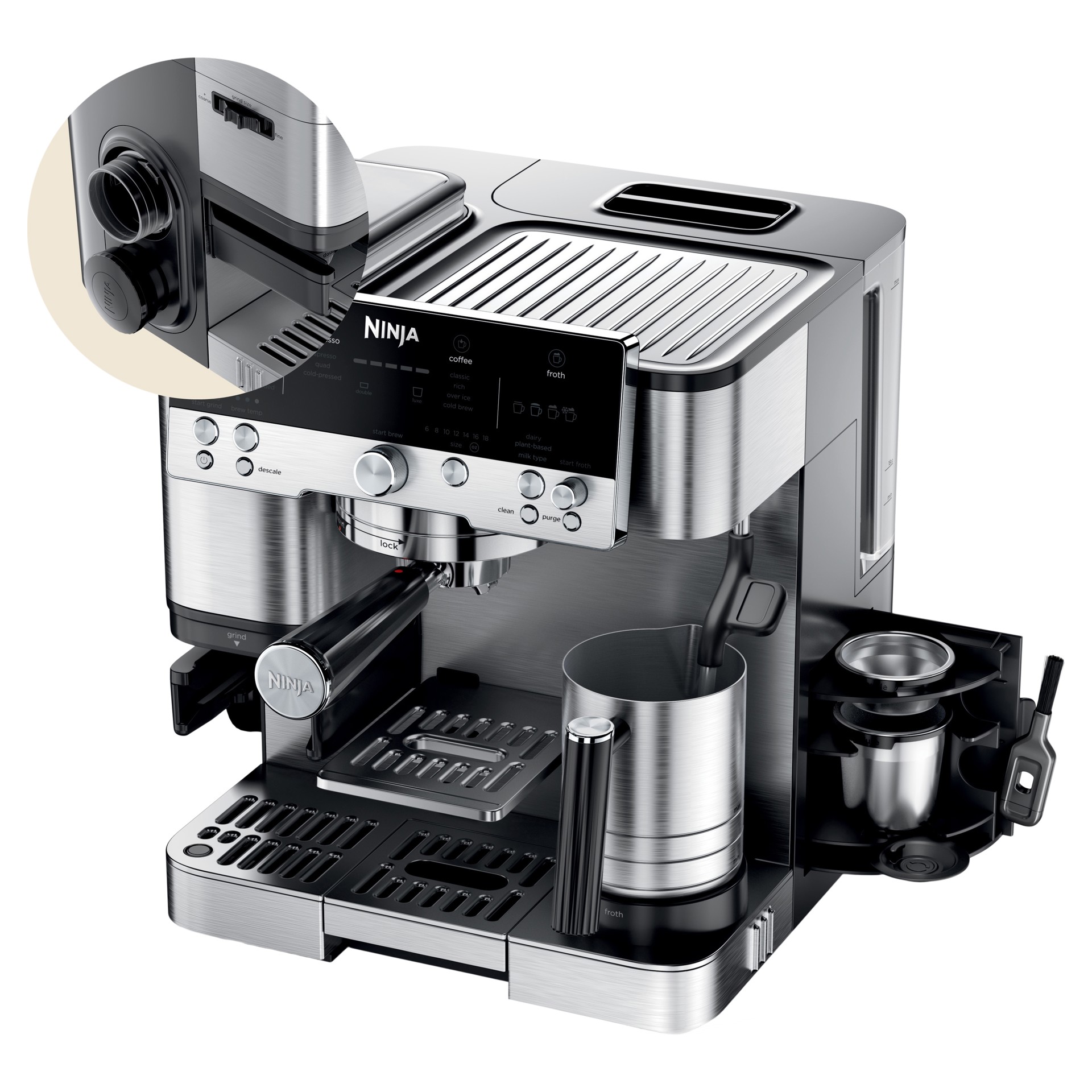【海外限定】 Ninja Luxe™ Café Premier Series 3-in-1 Espresso Machine Coffee