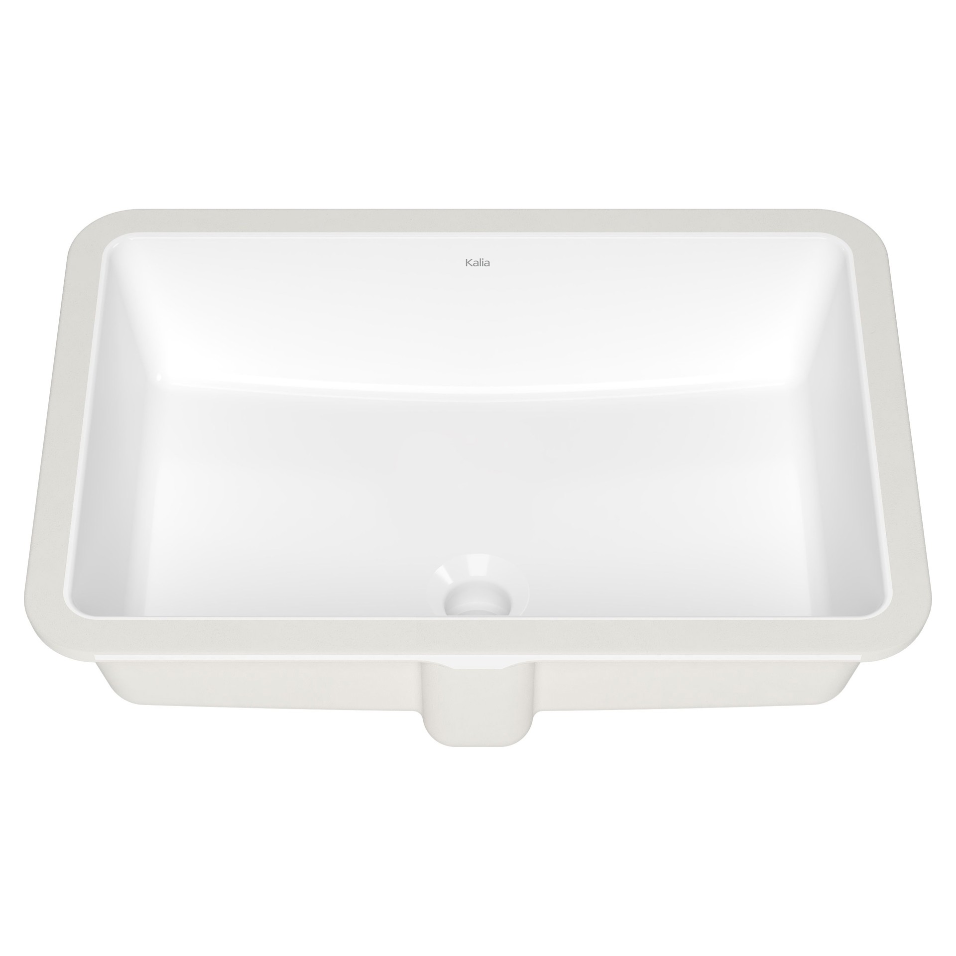 Ceska Rectangular Washbasin - White Gloss Vitreous Porcelain Kalia