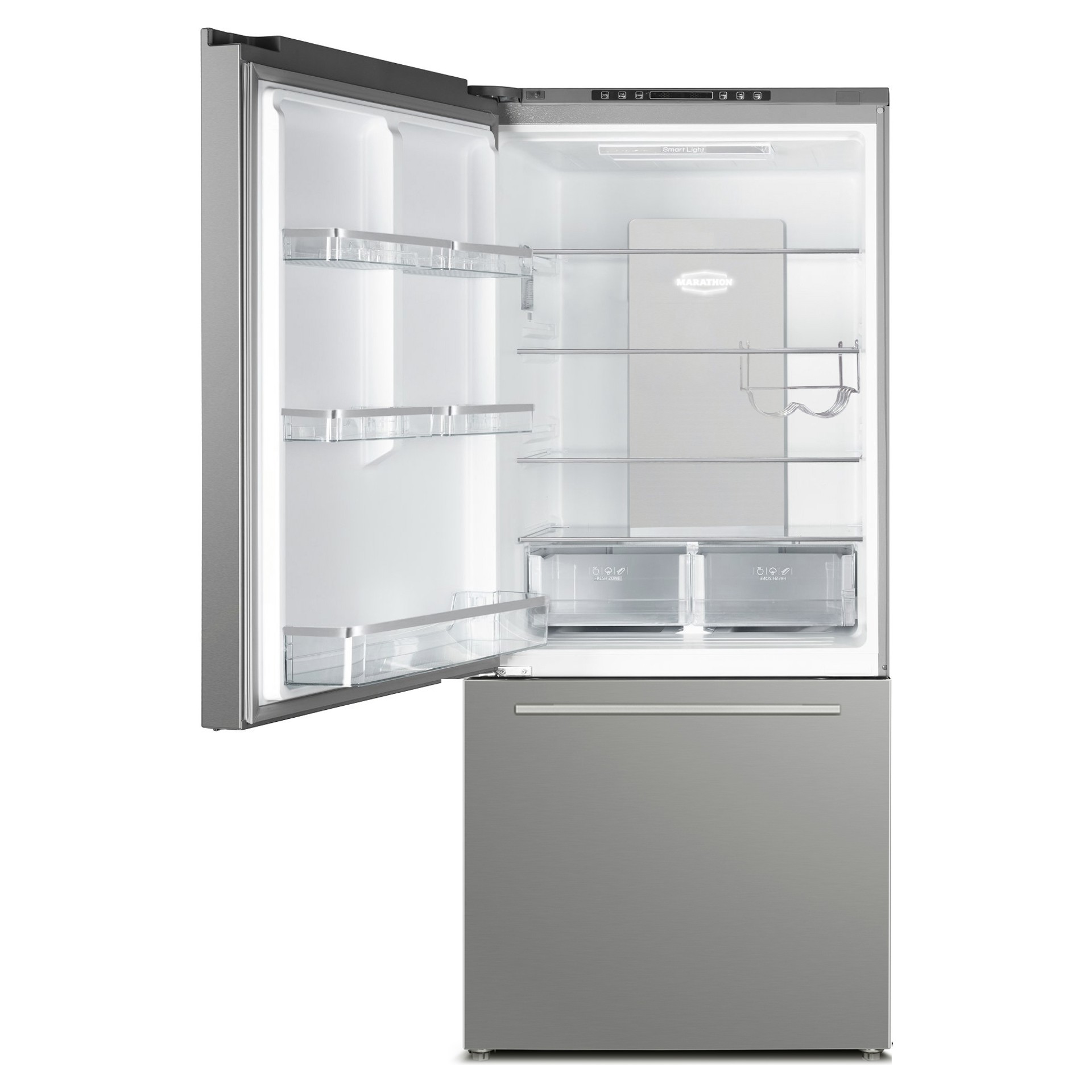 18 cu. ft. Bottom Freezer Refrigerator Marathon MFF179SSBM-LH