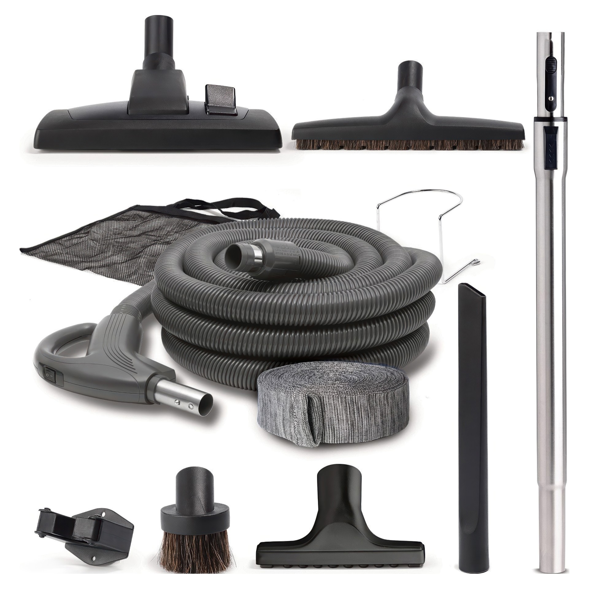 Deluxe Multi-Surface Central Vacuum Accessory Kit Metal MP BNAK2