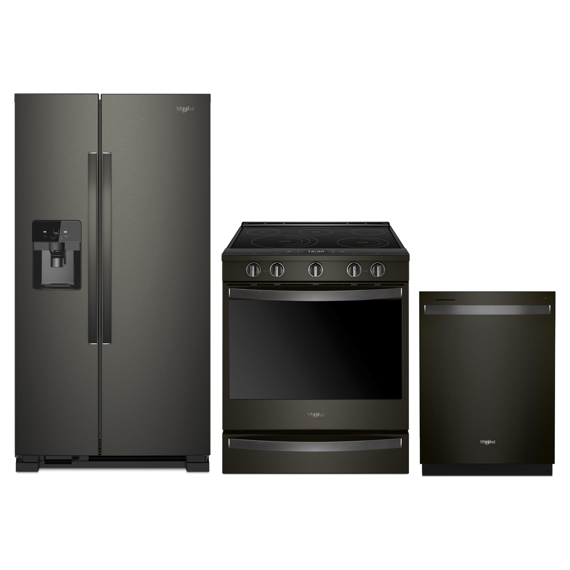 Refrigerator, Slide-in Range and Dishwasher Combo