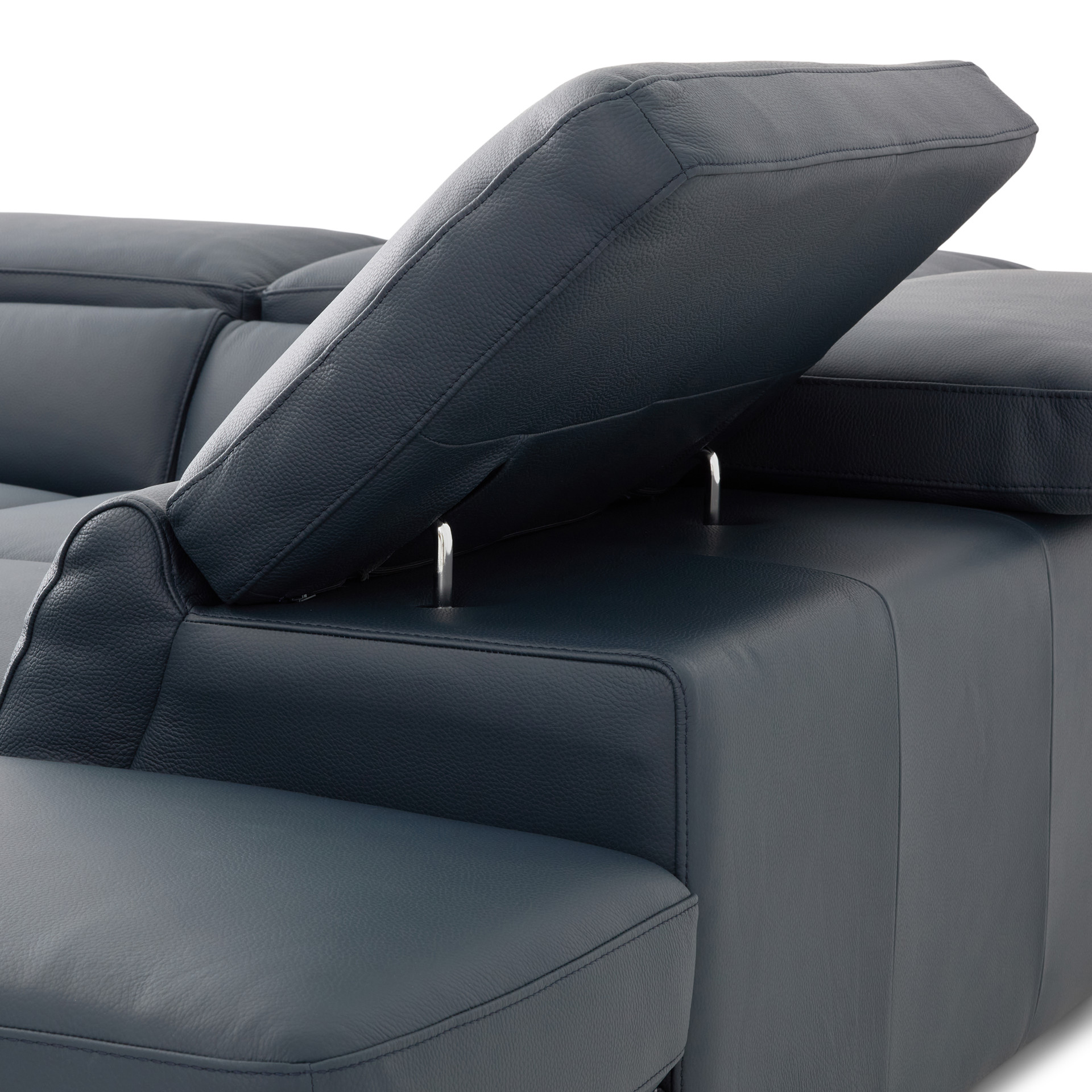 Best Genuine Leather Sectional with Adjustable Headrests