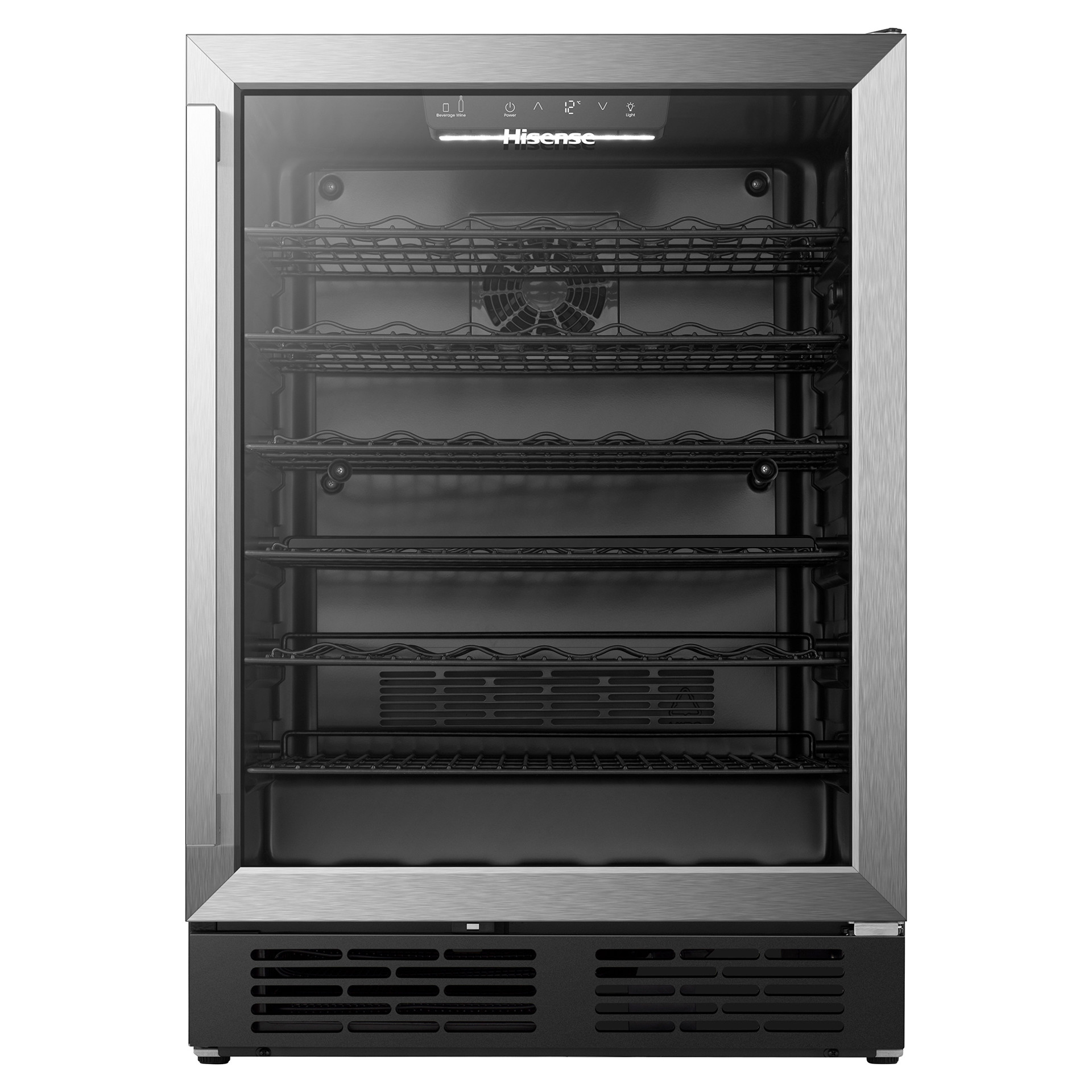 Hisense 5.4 cu. ft. 164-can/54-bottle Freestanding Hybrid Beverage Center/Wine Cooler with Reversible Door