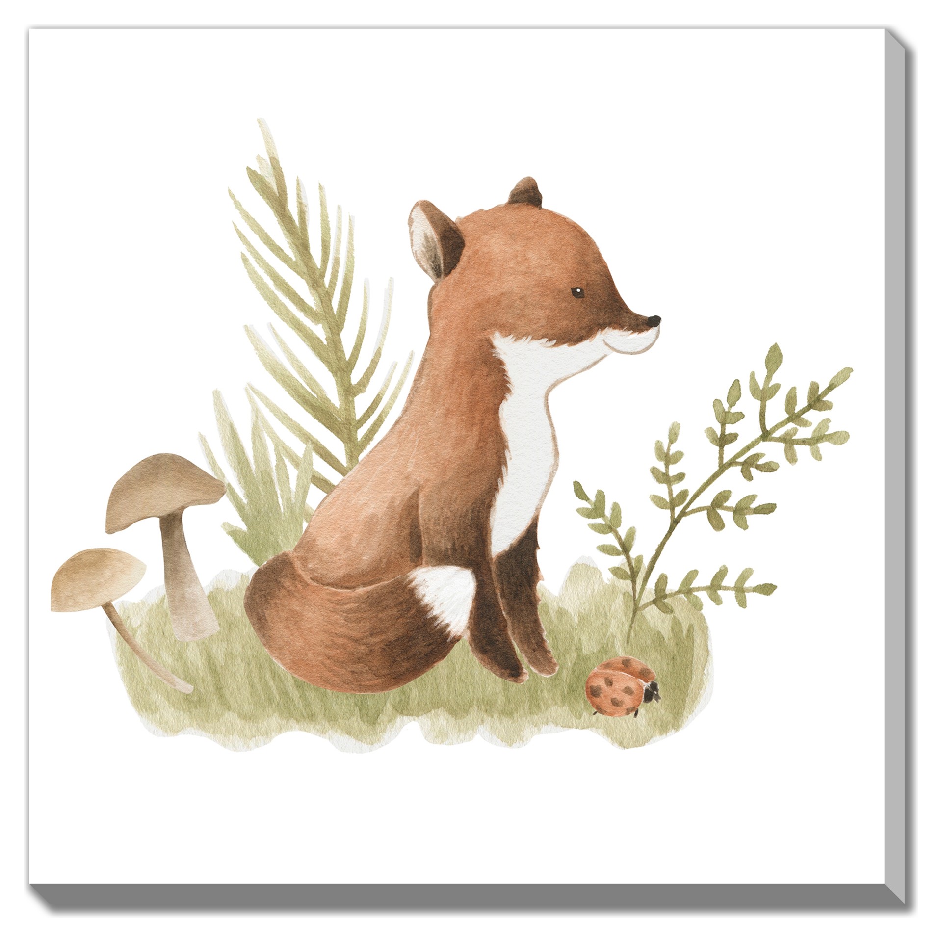 ts！キャンバスアート Cute Fox Canvas 24