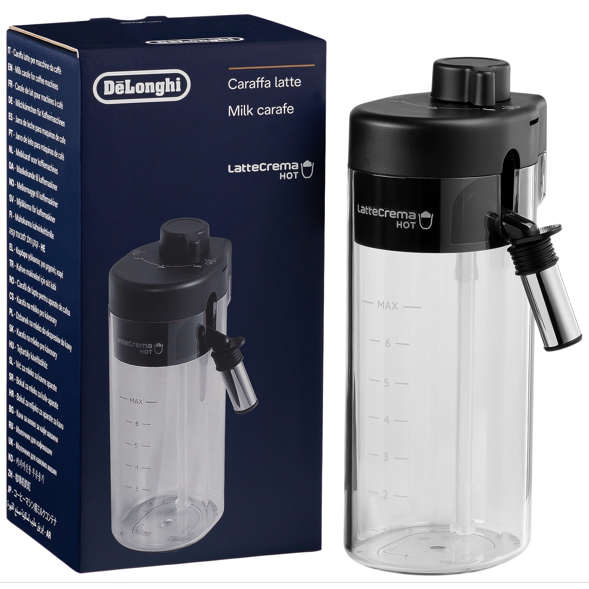 LatteCrema Hot Milk Carafe Eletta Explore Delonghi DLSC029 | Tanguay