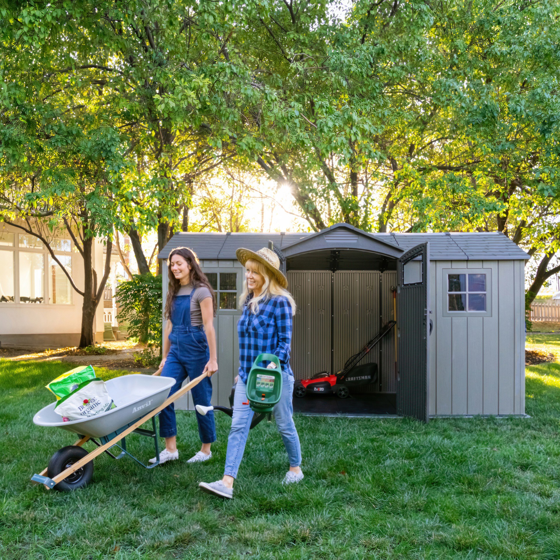 Lifetime Outdoor Storage Shed 14.5 ft x 7 ft Lifetime 60477