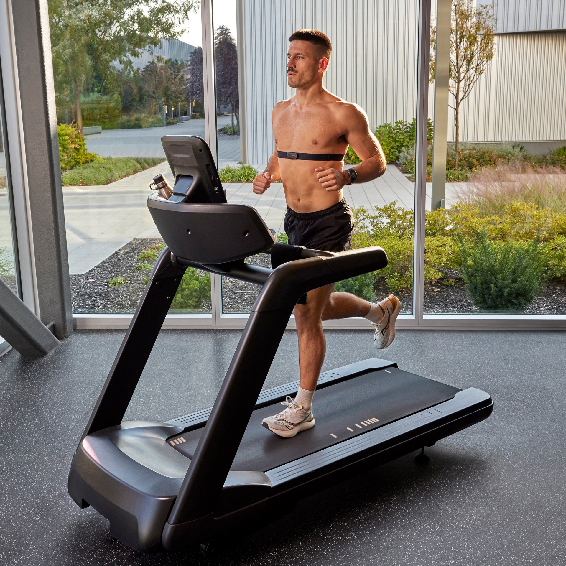 Honseadek HS500 Moniteur De Fréquence Cardiaque Avec Capteur De Sangle De Poitrine, Compatible Avec Ordinateur De Cyclisme étanche IP67 Pour Course à Pied, Fitness, Entraînement, Montre De Sport