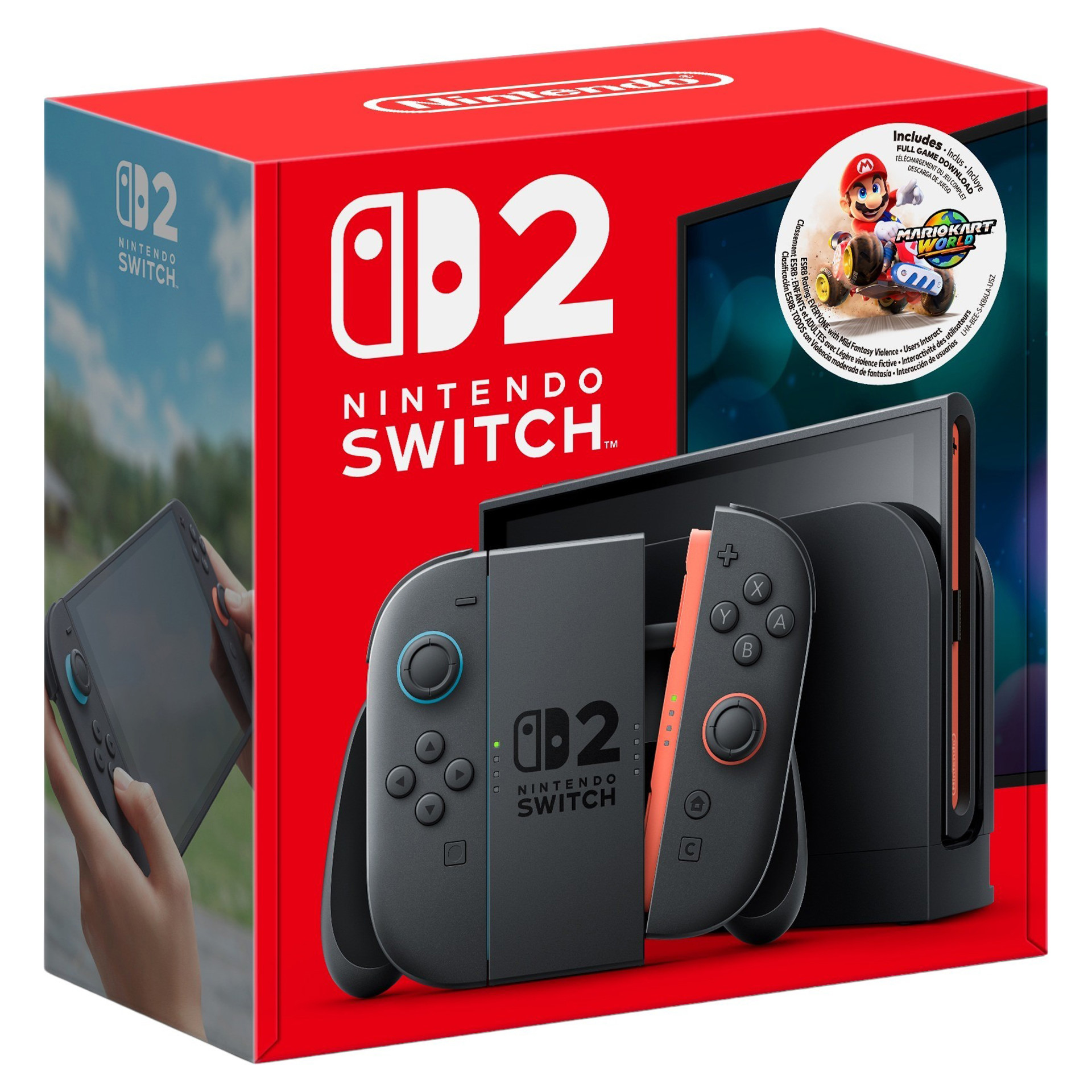 ブランドのギフト Nintendo Switch 2 Bundle with Mario Kart World Game Nintendo Nintendo Switch
