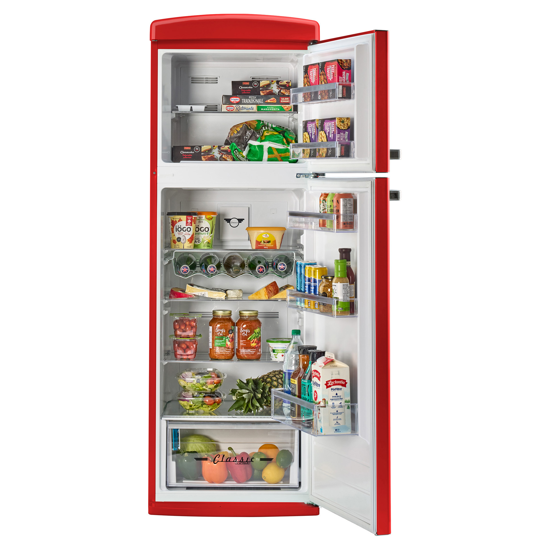11 cu. ft. Retro-style Top-Freezer Refrigerator Unique UNQ