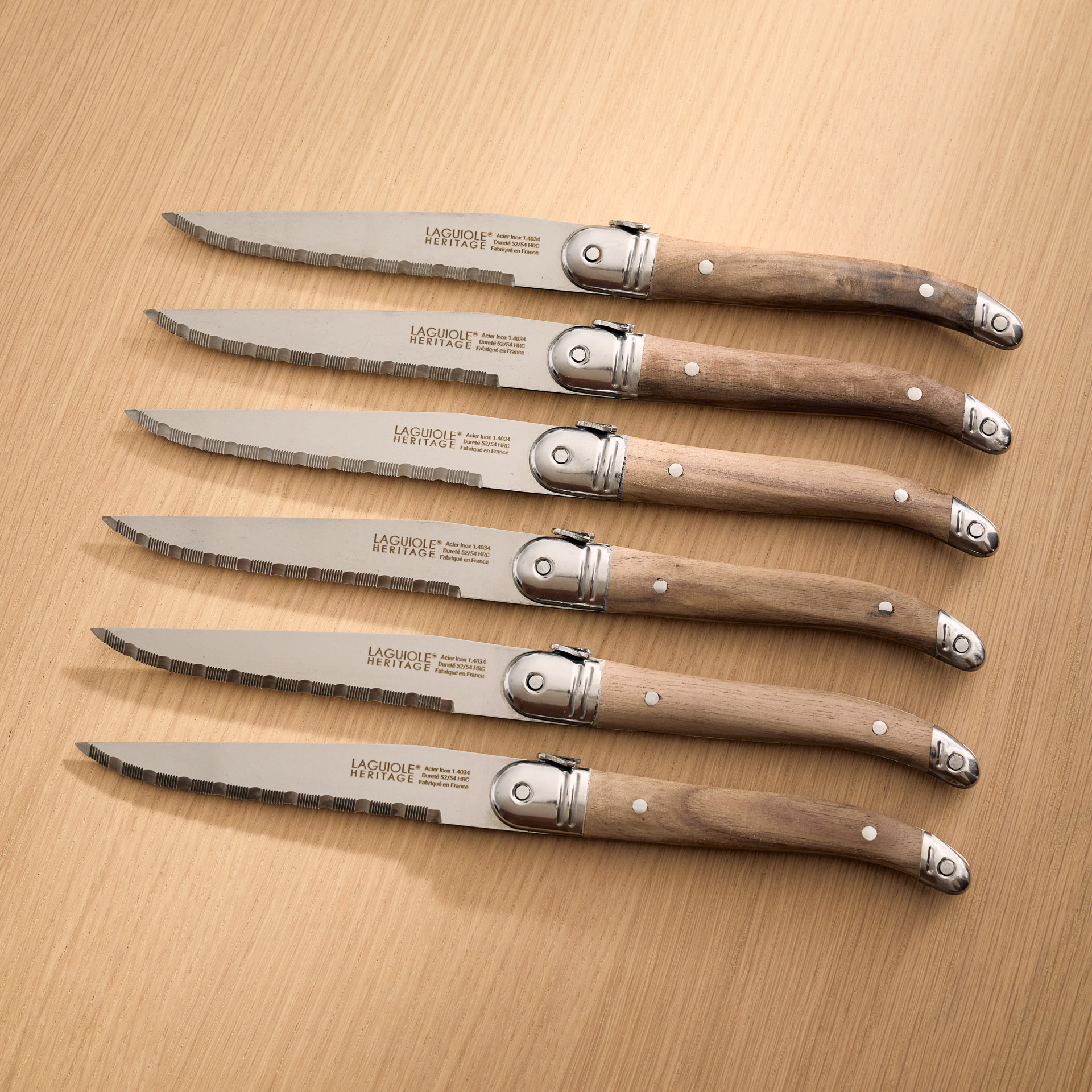 Set of 6 Laguiole Heritage Steak Knives Laguiole 3800.119807 | Tanguay