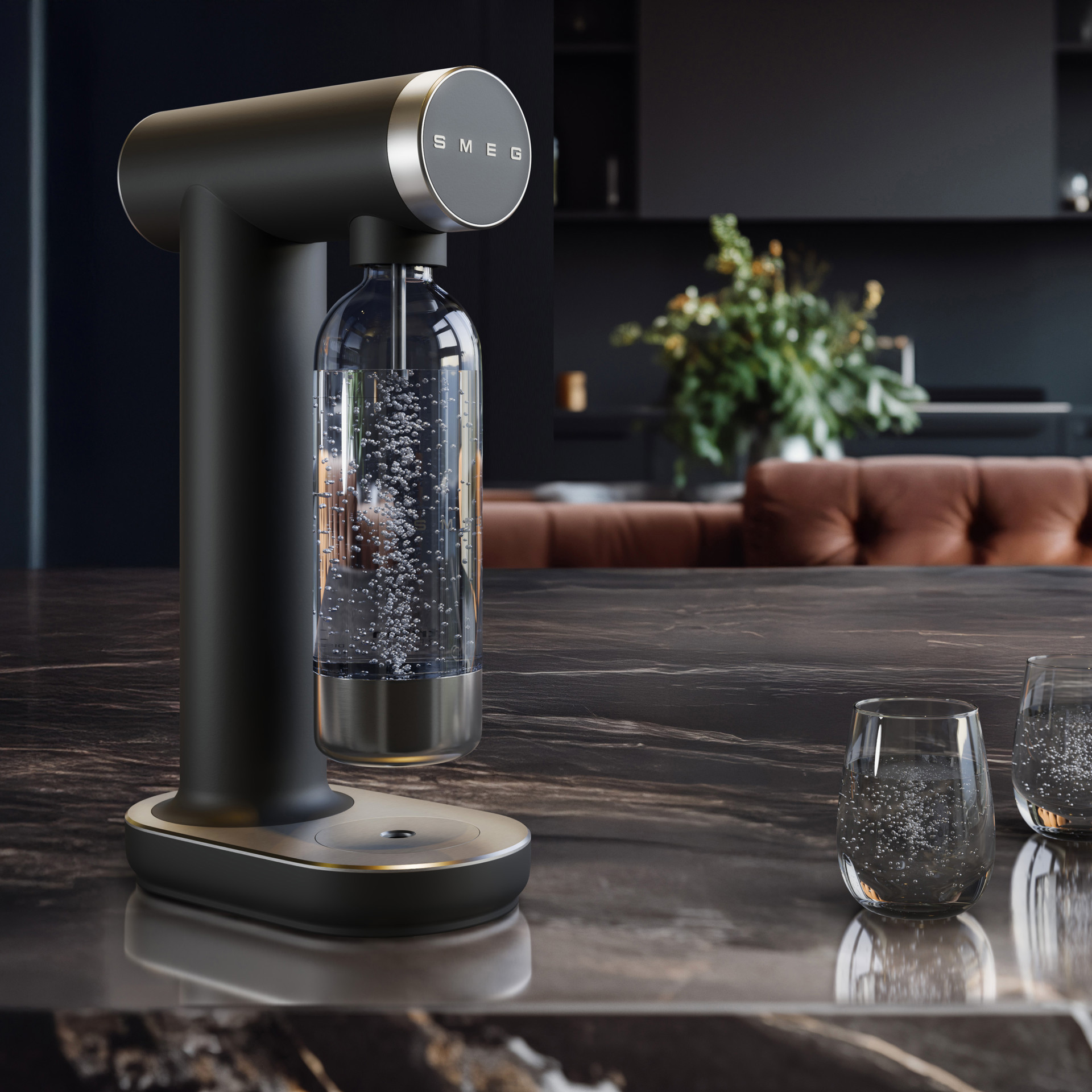 SMEG Soda Maker in matte black
