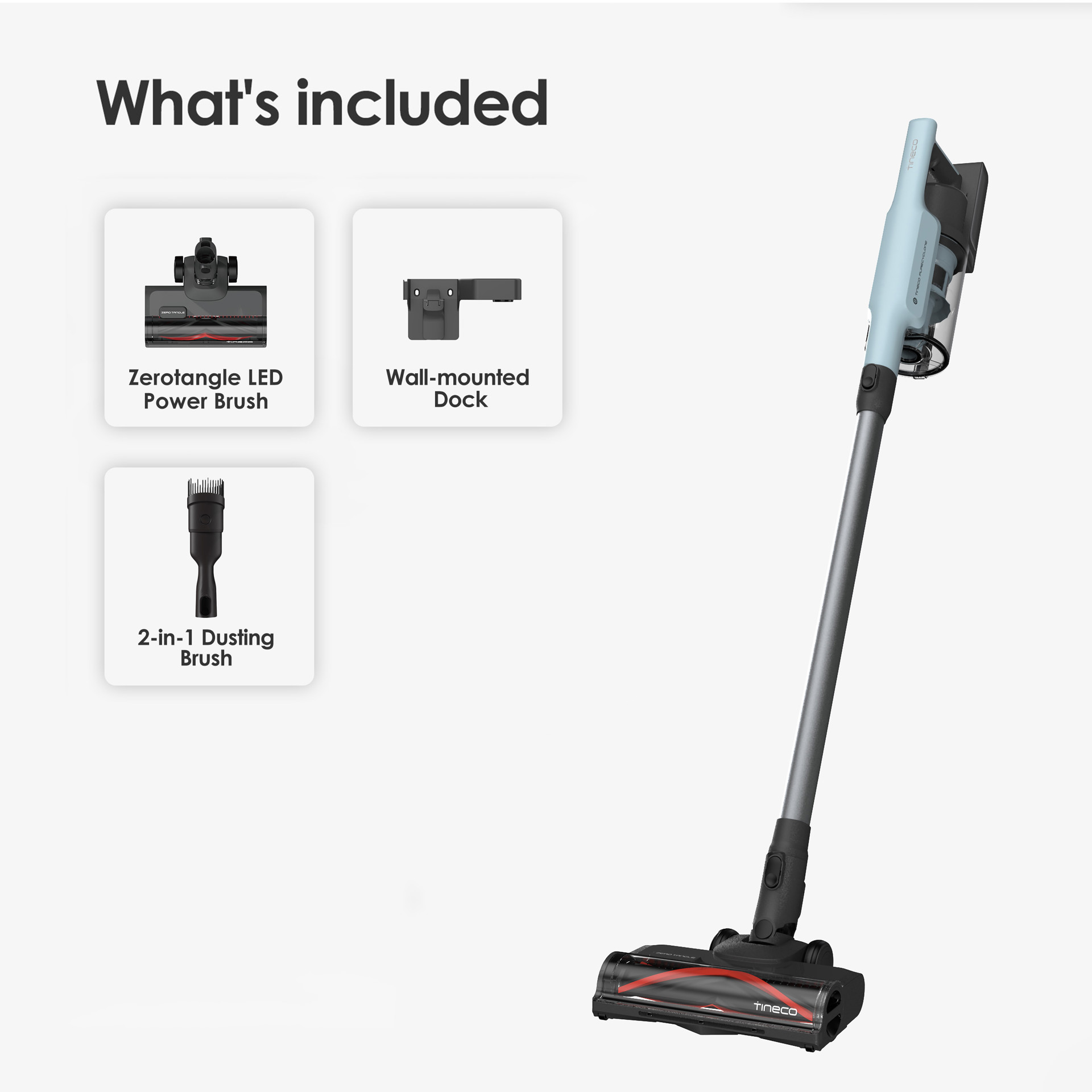 ユウ！CYCLONE STICK CLEANER Roomie Tec Cordless Stick Vacuum Cleaner, Lightweight 2-in-1