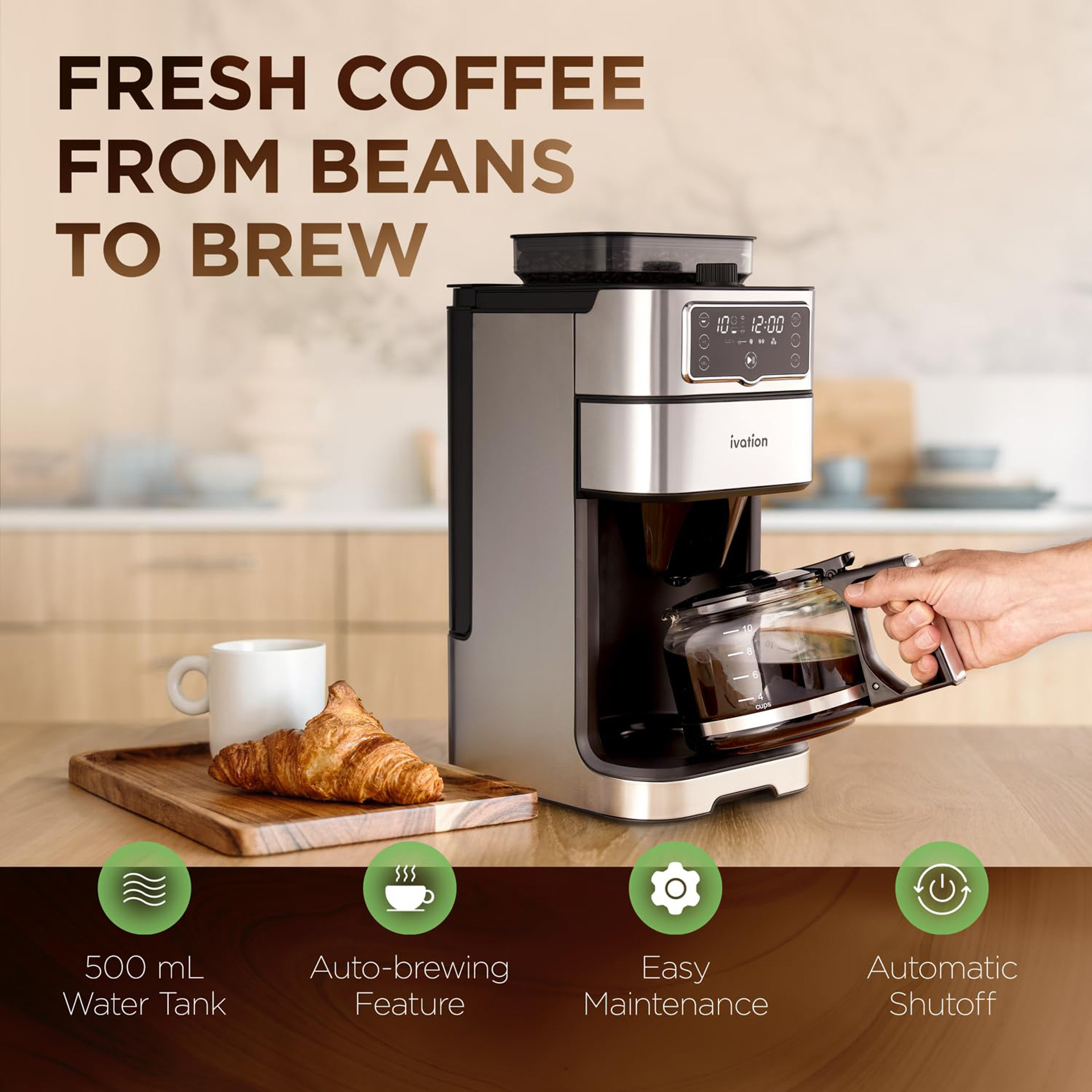 Cafetière Filtre Professionnelle GGM Gastro FKMT20D - 2 X 2 Litres, 3.8 KW, Avec 2 Thermos