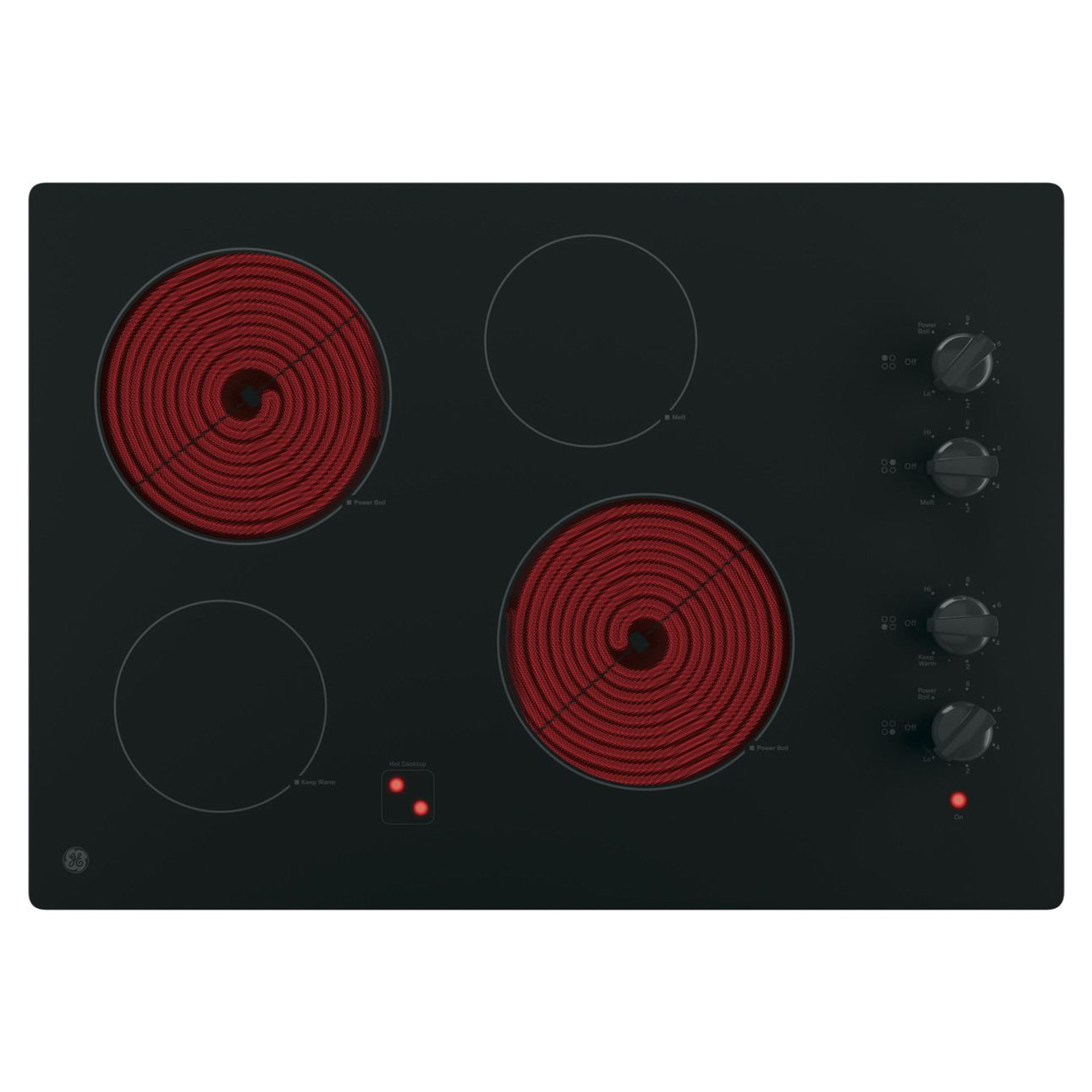 30" Smooth Top Electric Cooktop Black GE JP3030DJBB Tanguay