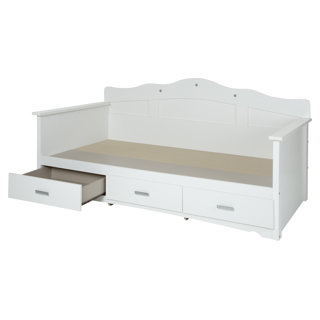 Tiara Collection White Daybed with Storage (Twin/Single)