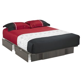 Platform Bed with 2 Drawers (Double/Full)