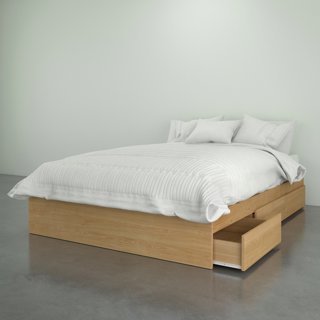 Platform Bed with Storage Drawers (Double/Full)