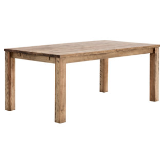 ★mi★ColemanNaturalWoodRollTable 90 Coleman Rectangular 79-inch Dining Table Rustic Golden Brown